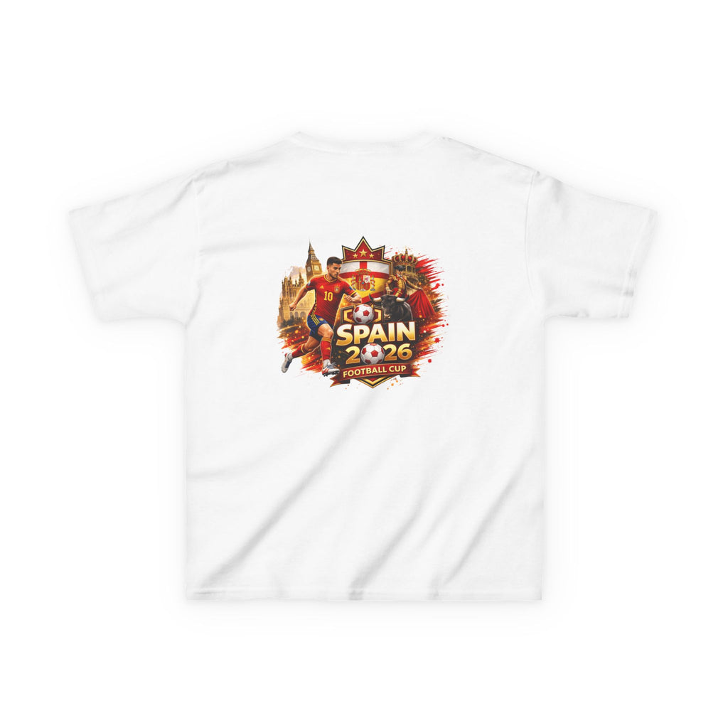 Kids Spain Flag T-Shirt — Spain 2026 Football Cup Youth Tee