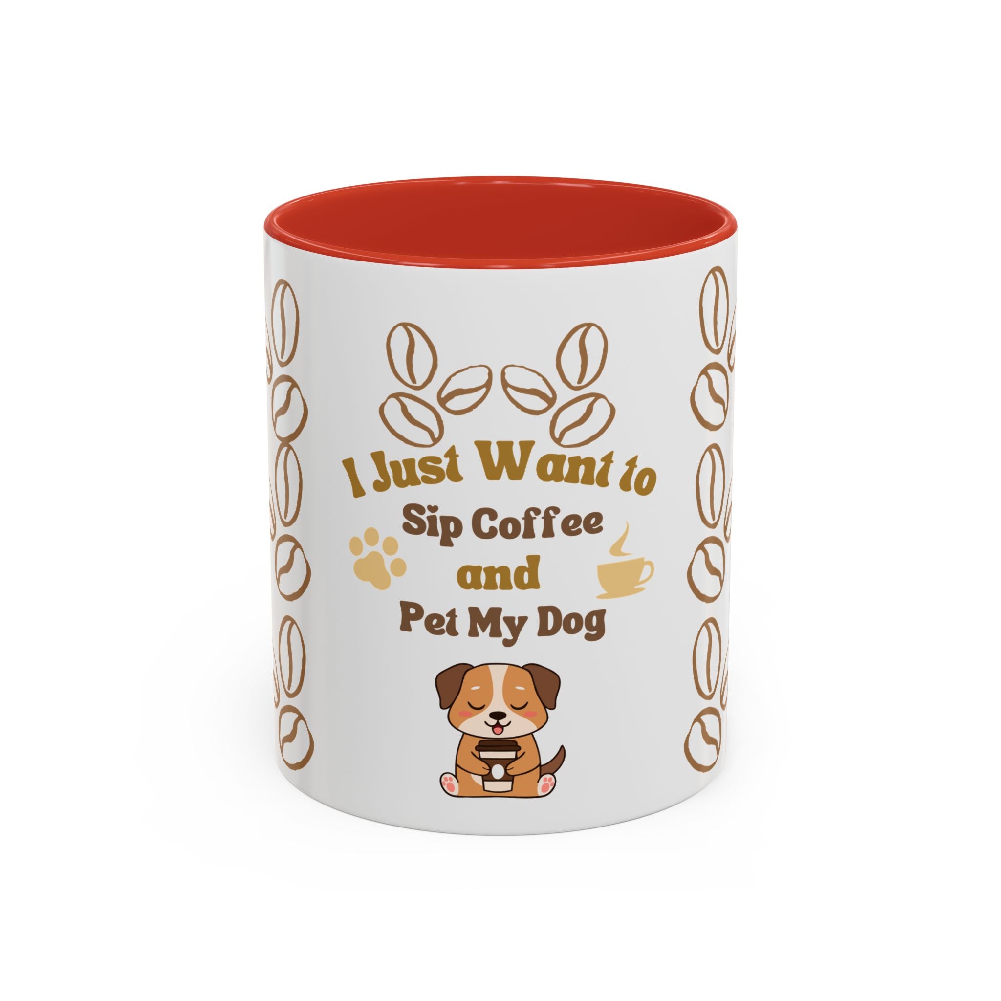 coffee & dog Accent Coffee Mug (11, 15oz)