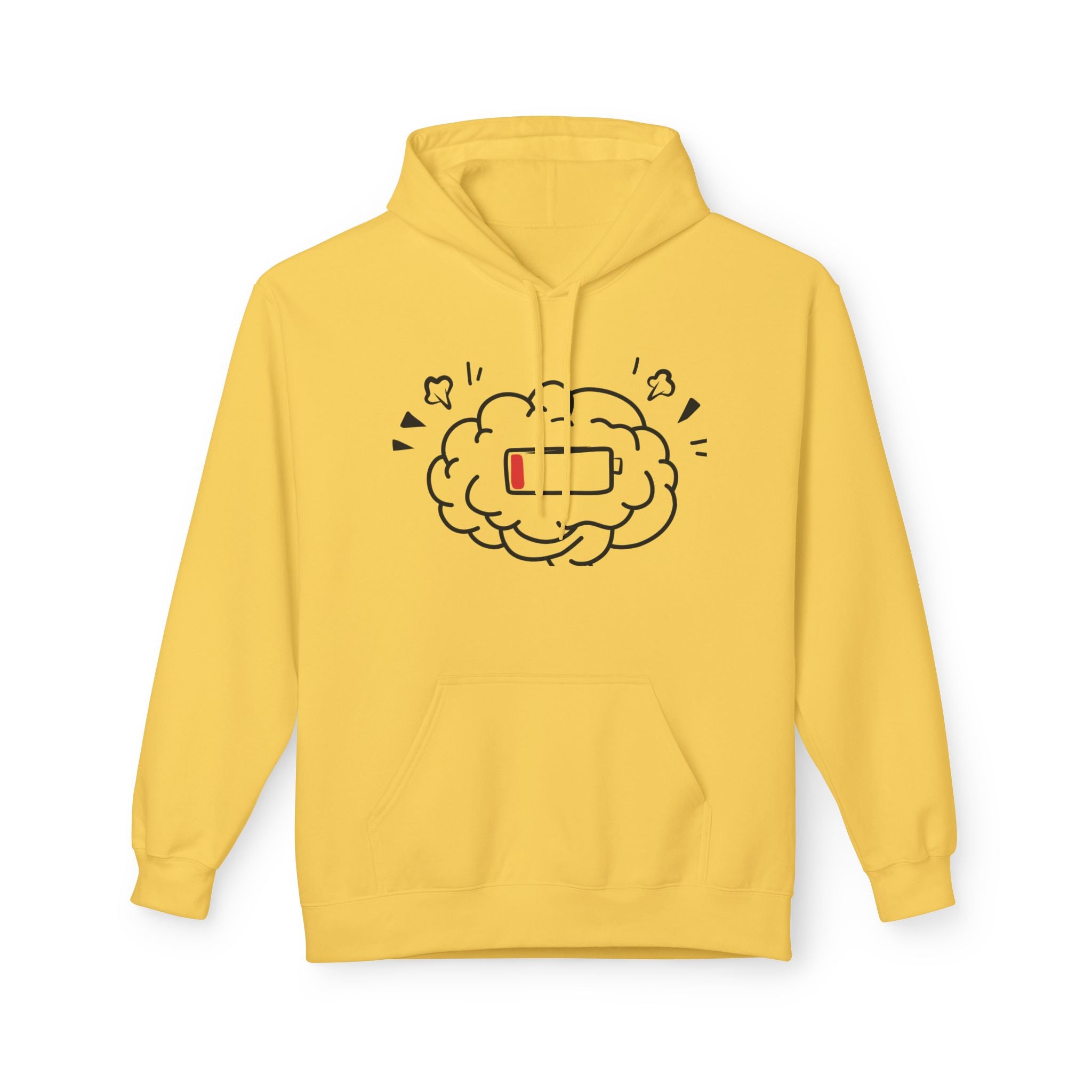 Low Battery Human Unisex Midweight Softstyle Fleece Hoodie