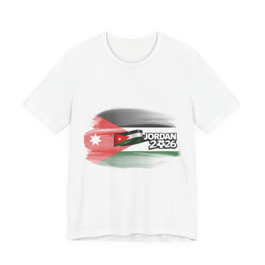 Jordan 2026 Flag Tee — Jordanian Pride Short Sleeve T-Shirt