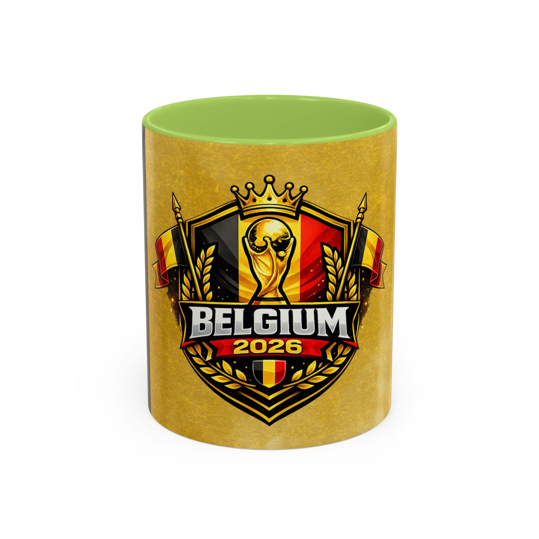 Belgium 2026 Soccer Crest Coffee Mug — Cup Fan Gift (11/15oz)