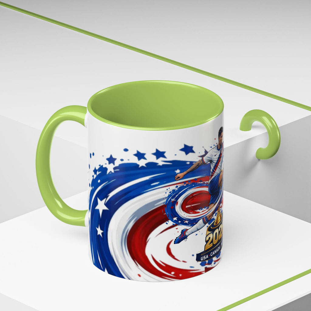 2026 CONCACAF Soccer Champion Accent Mug — USA Canada Mexico  Cup Qualifier Design