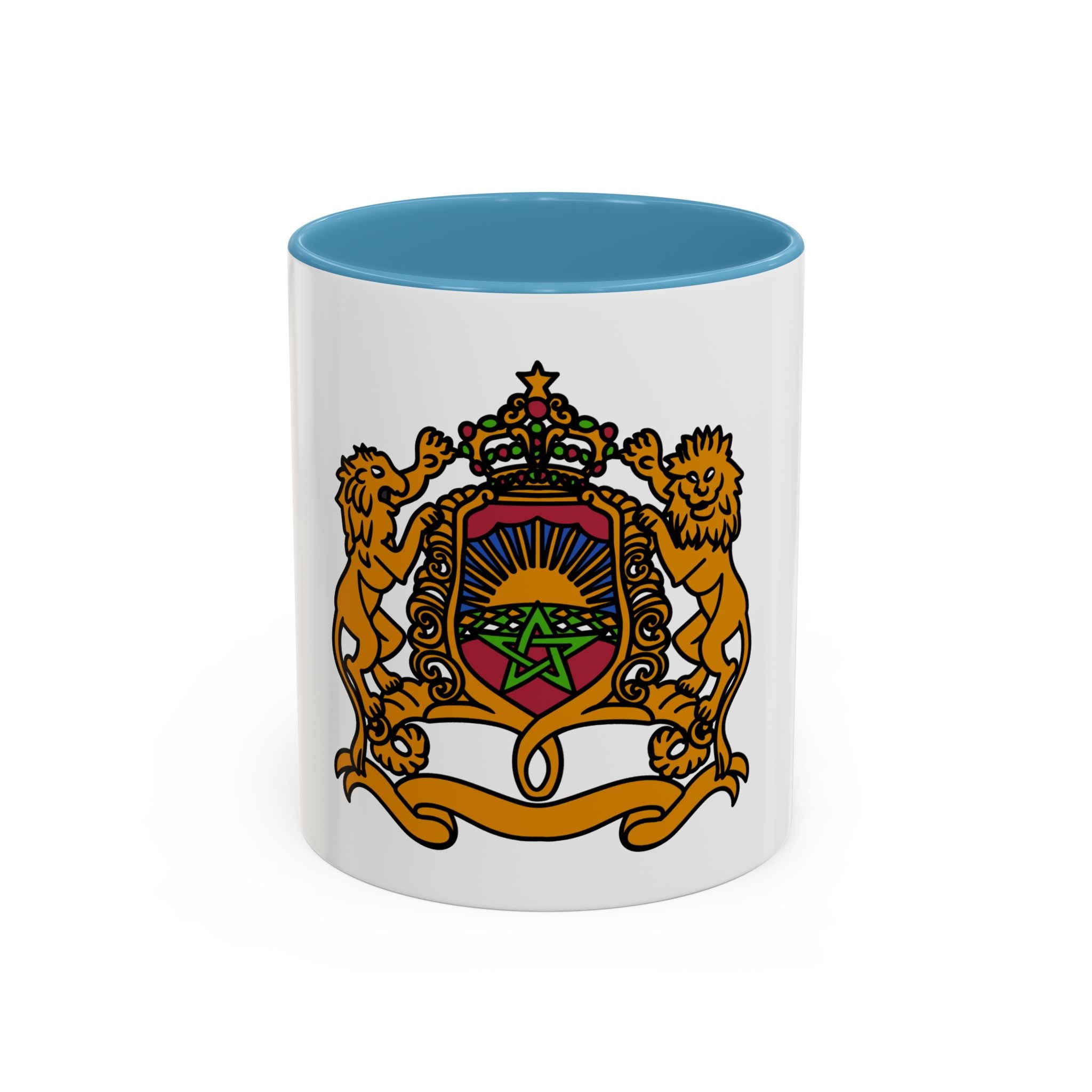 Morocco Coat of Arms Accent Coffee Mug – Moroccan Flag 11/15oz
