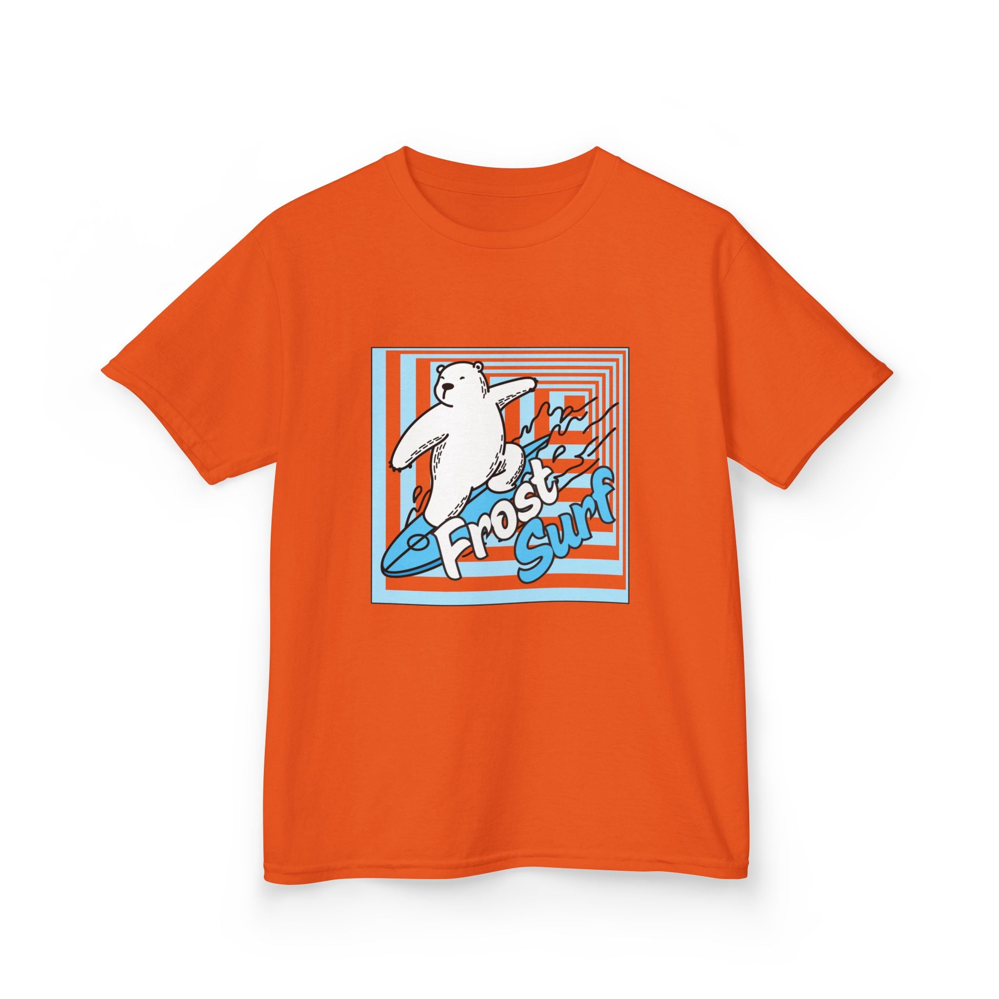 Kids Tee — 'Frost Surf' Polar Bear Surfing Graphic