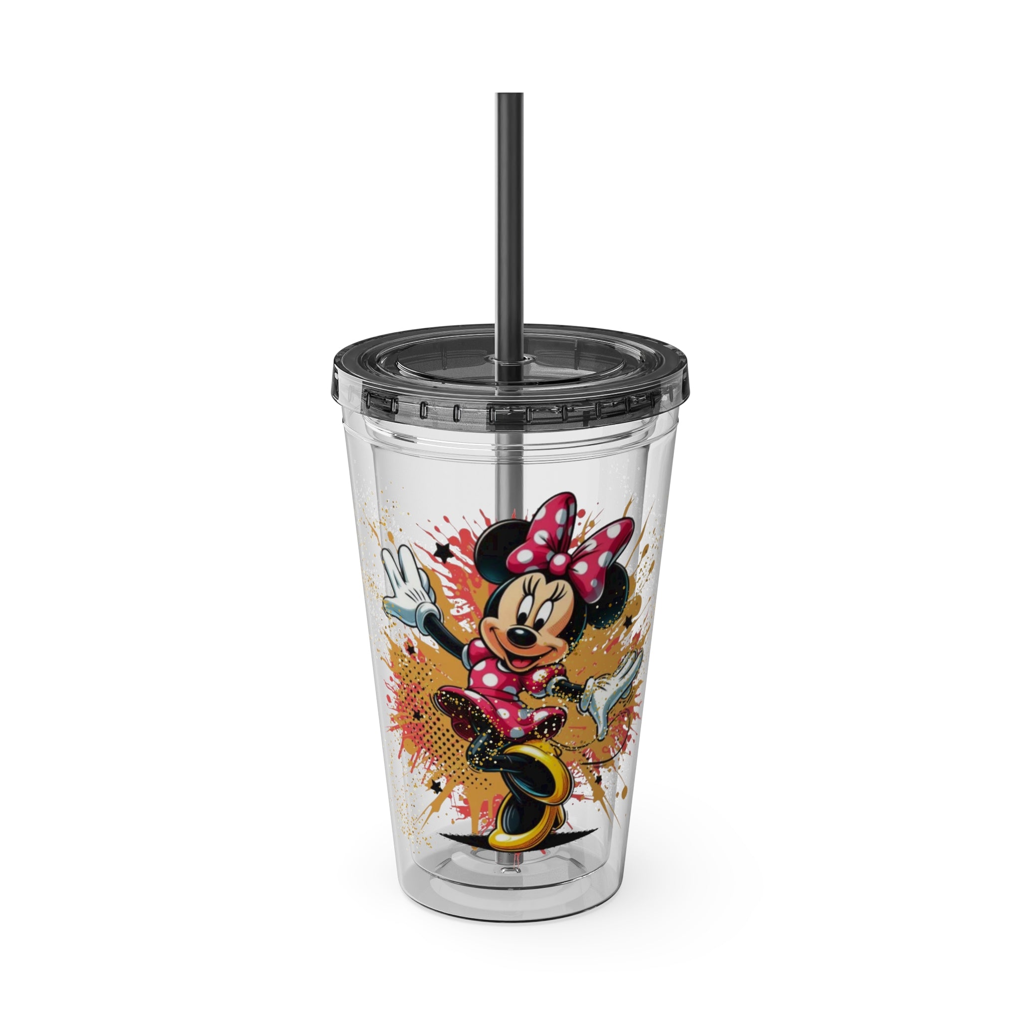 Minnie Mouse Sunsplash 16oz Tumbler with Straw