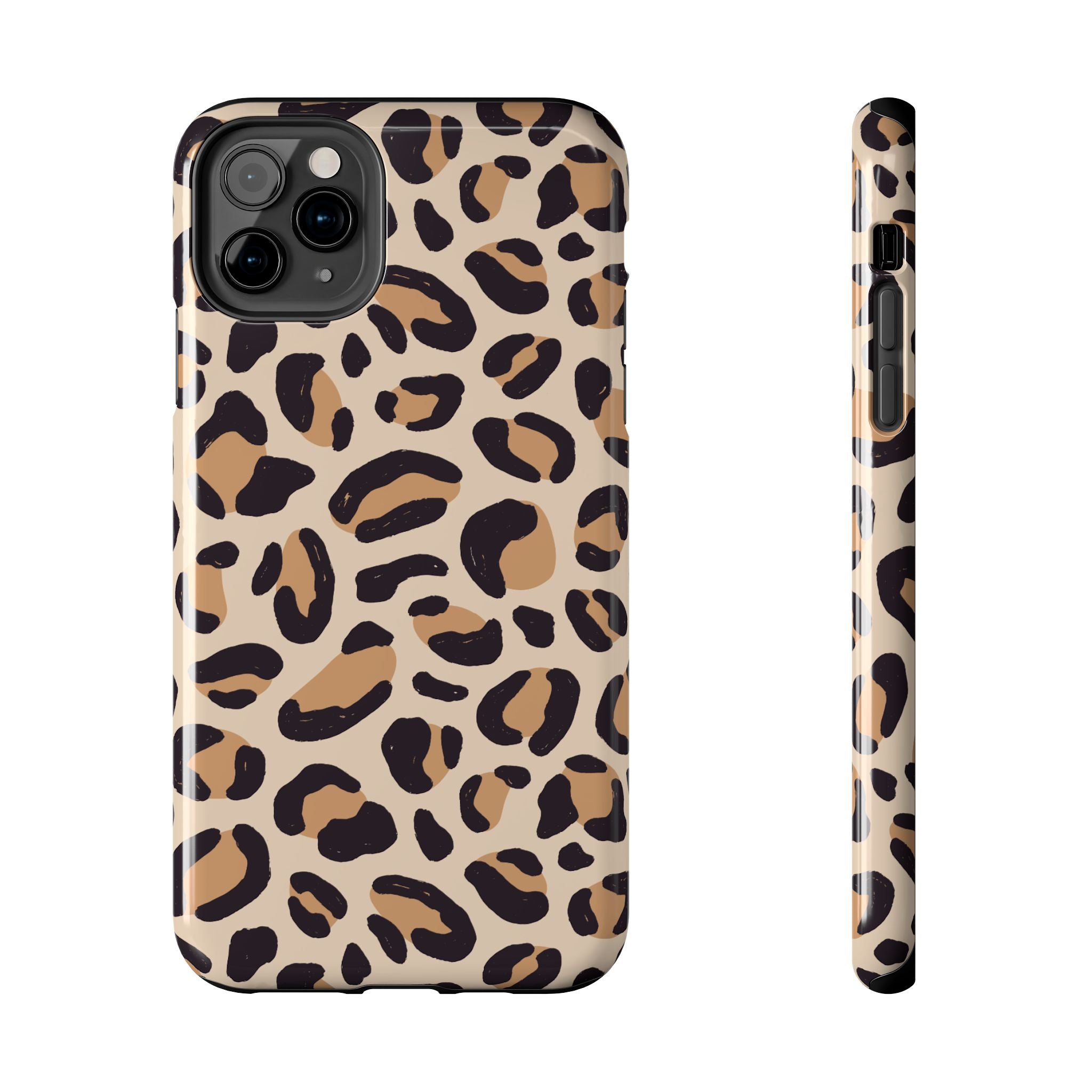 Leopard Print Tough Phone Case – Durable Glam Protective Cover