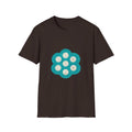 Teal Floral Honeycomb Graphic T-Shirt