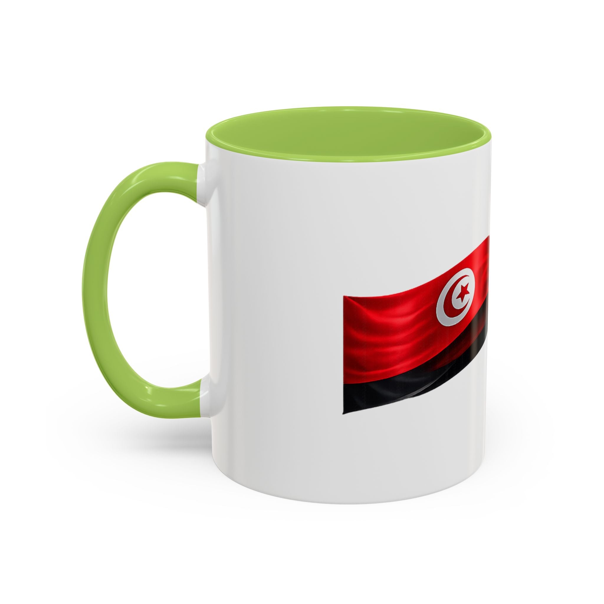 Tunisia 2026 Soccer Accent Mug — Flag & Football Fan Coffee Cup (11/15 oz)