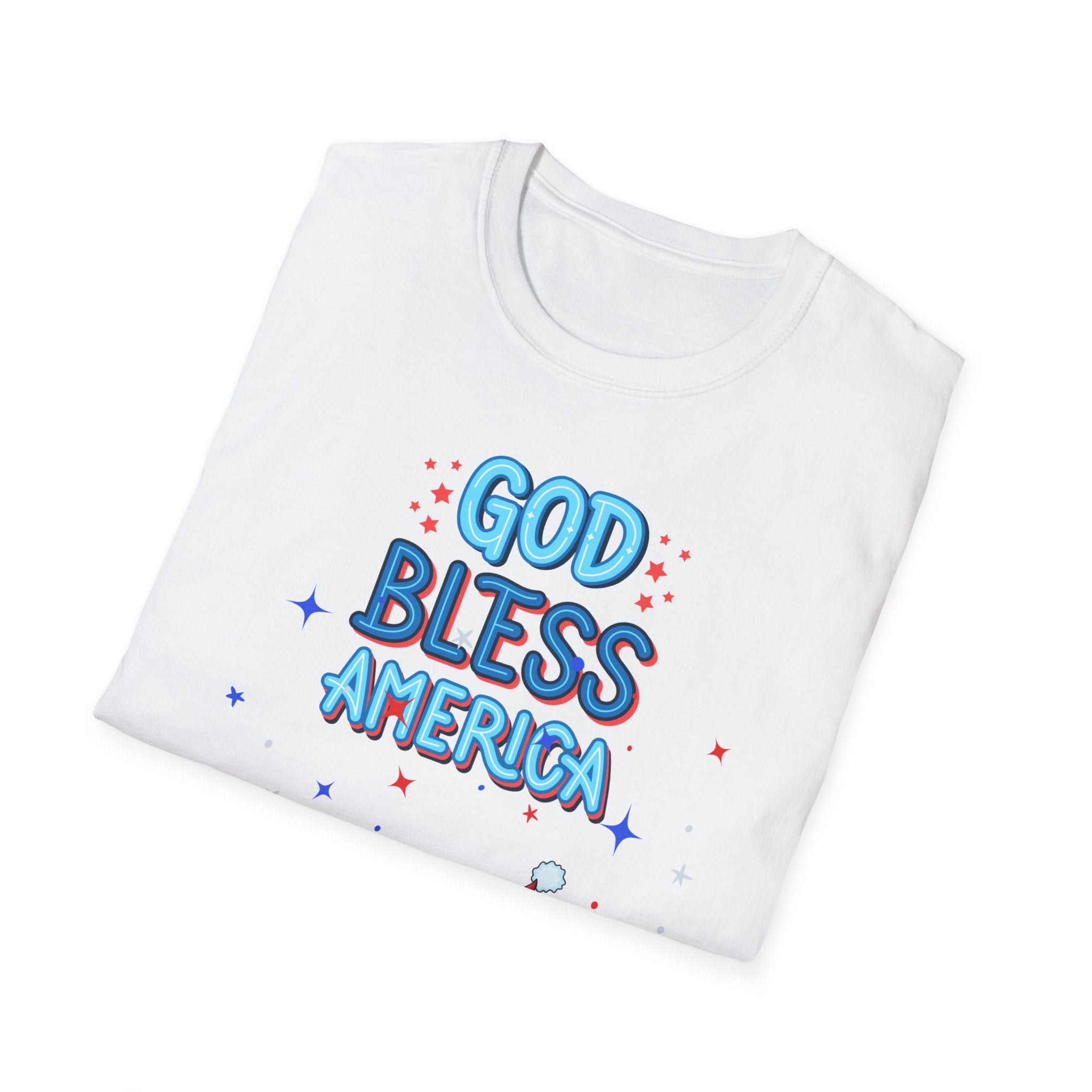 God Bless America T-Shirt — Patriotic 4th of July Gnome Tee
