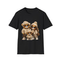 Cute Family Raccoon Trio unisex T-Shirt — Matching Cozy Outfit Graphic Tee