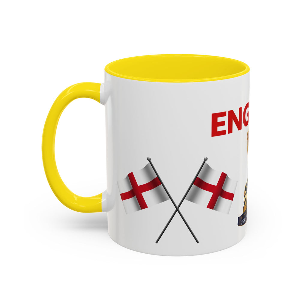 England 2026 Soccer Trophy Accent Coffee Mug — Cup Fan Gift (11/15oz)