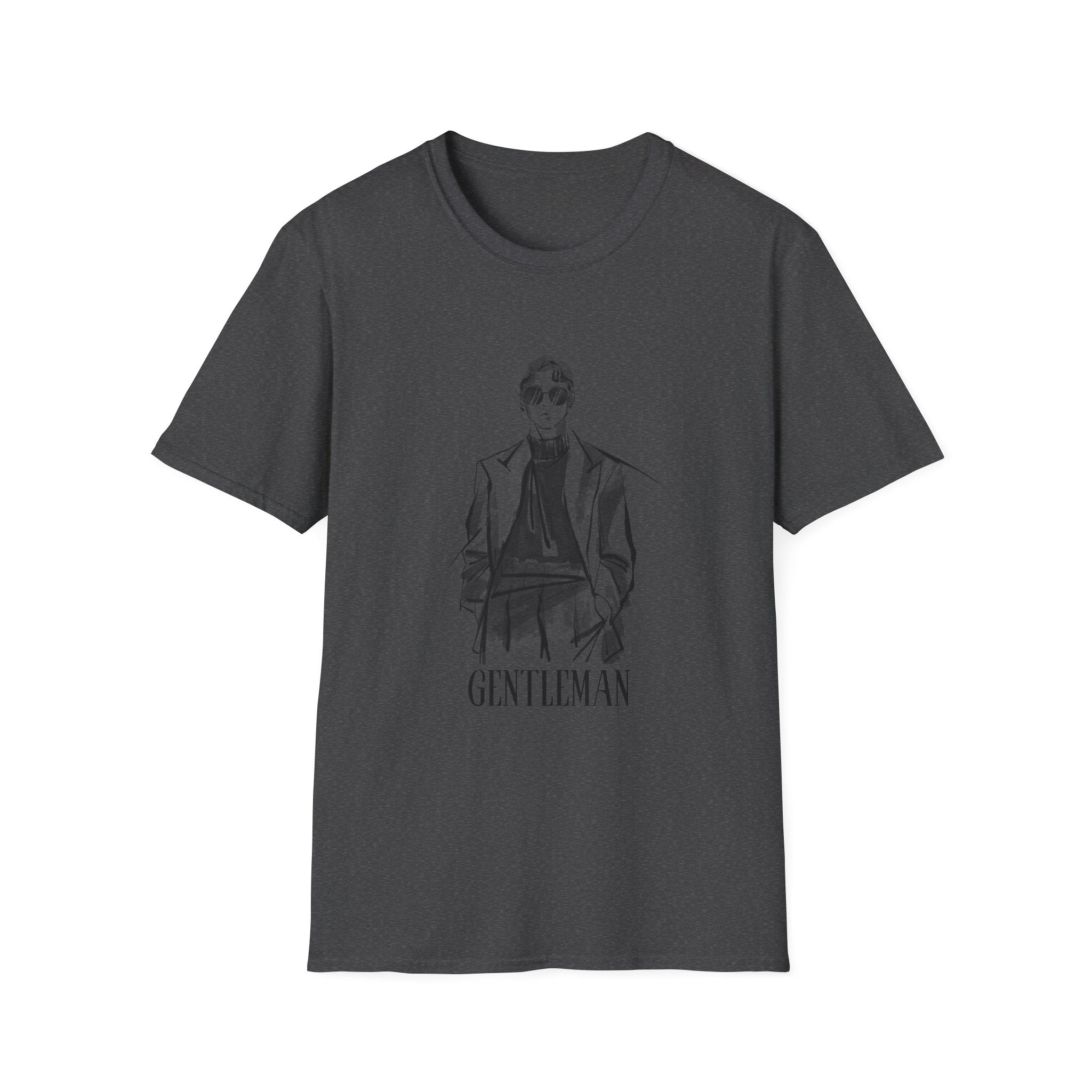 Gentleman Sketch Tee — Vintage Fashion Illustration T-Shirt