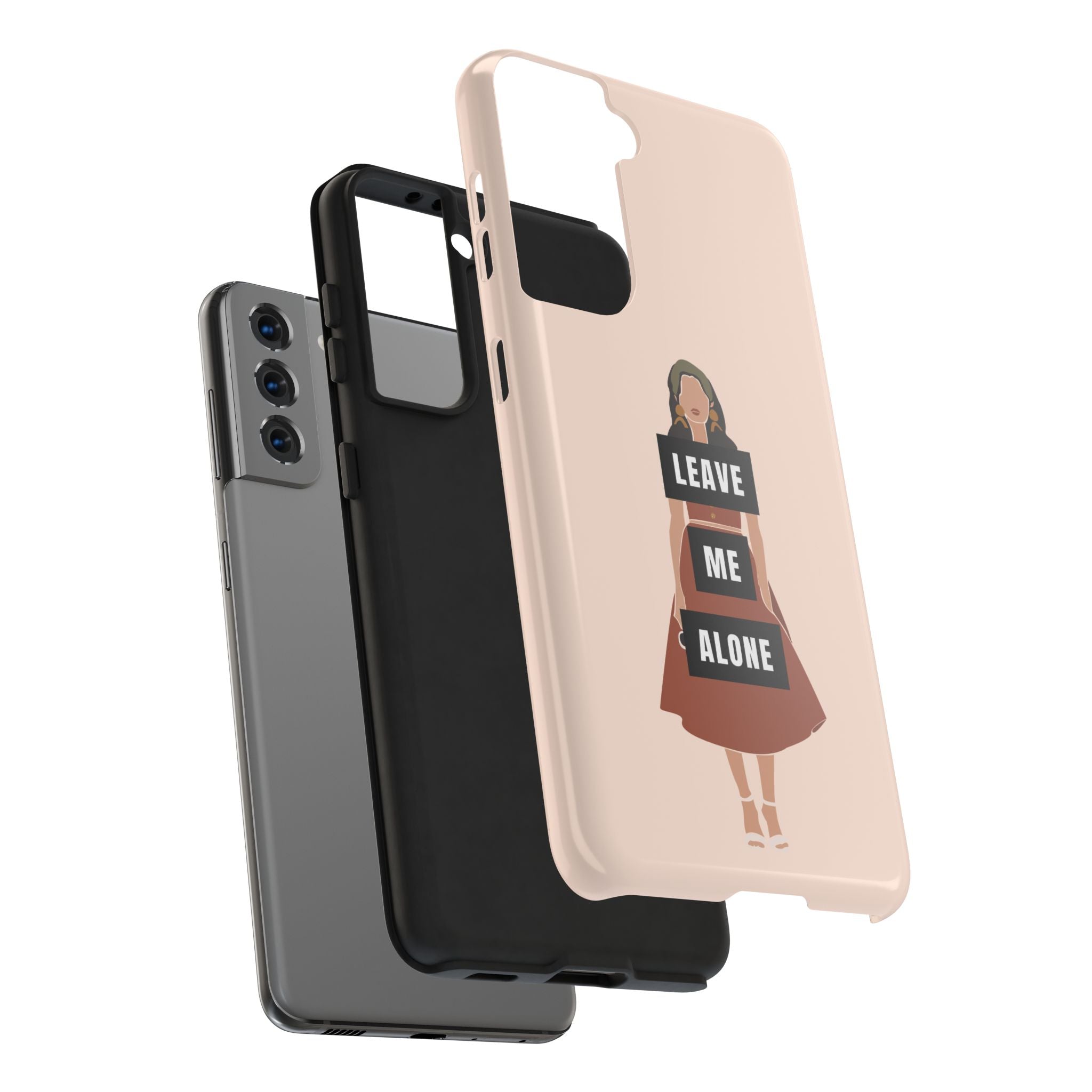 Leave Me Alone Phone Case — Tough Protective iPhone Case with Bold Statement Design