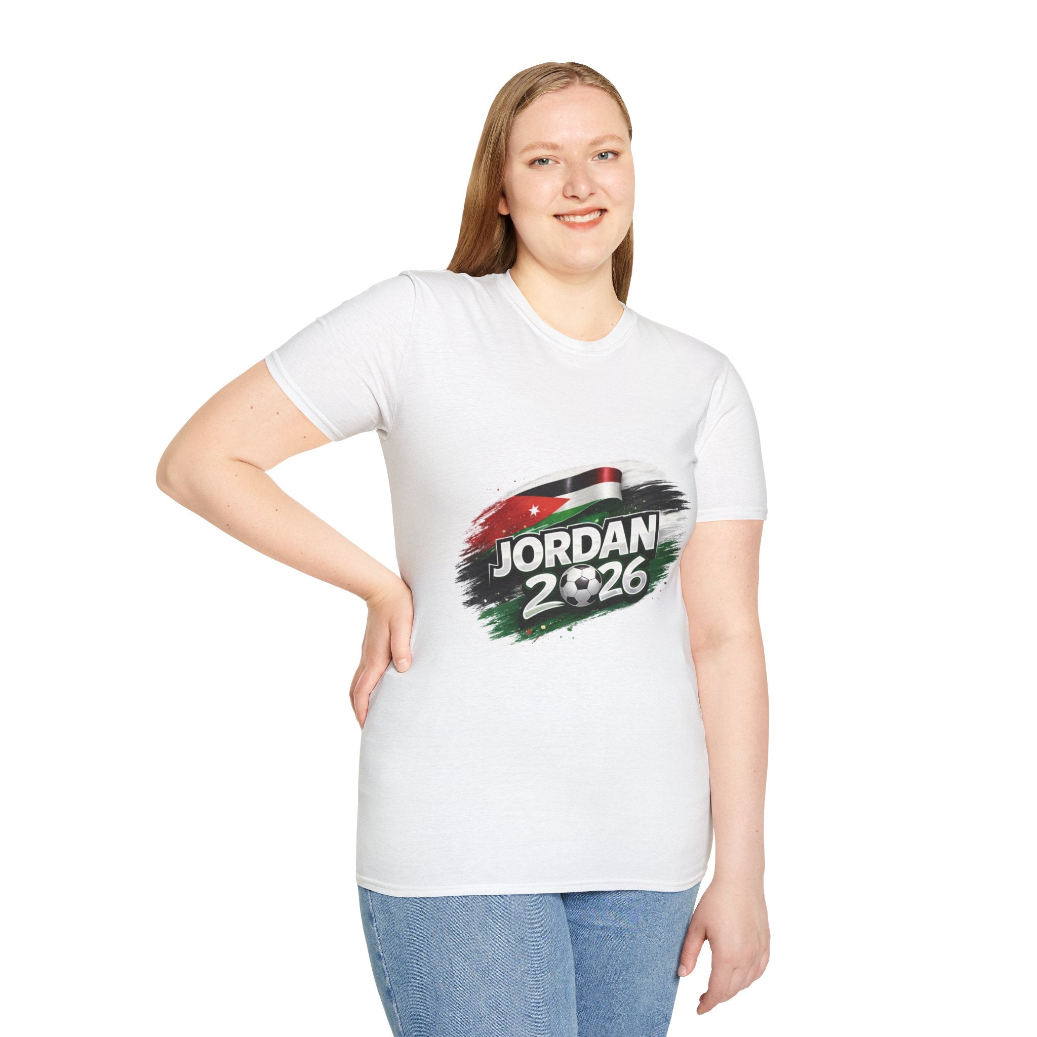 Jordan 2026 Soccer T-Shirt – Jordan Flag Design