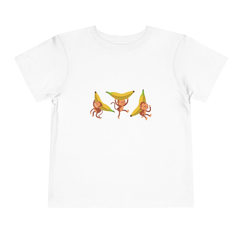 Toddler Tee — Dancing Banana Monkeys Cute Kids Shirt