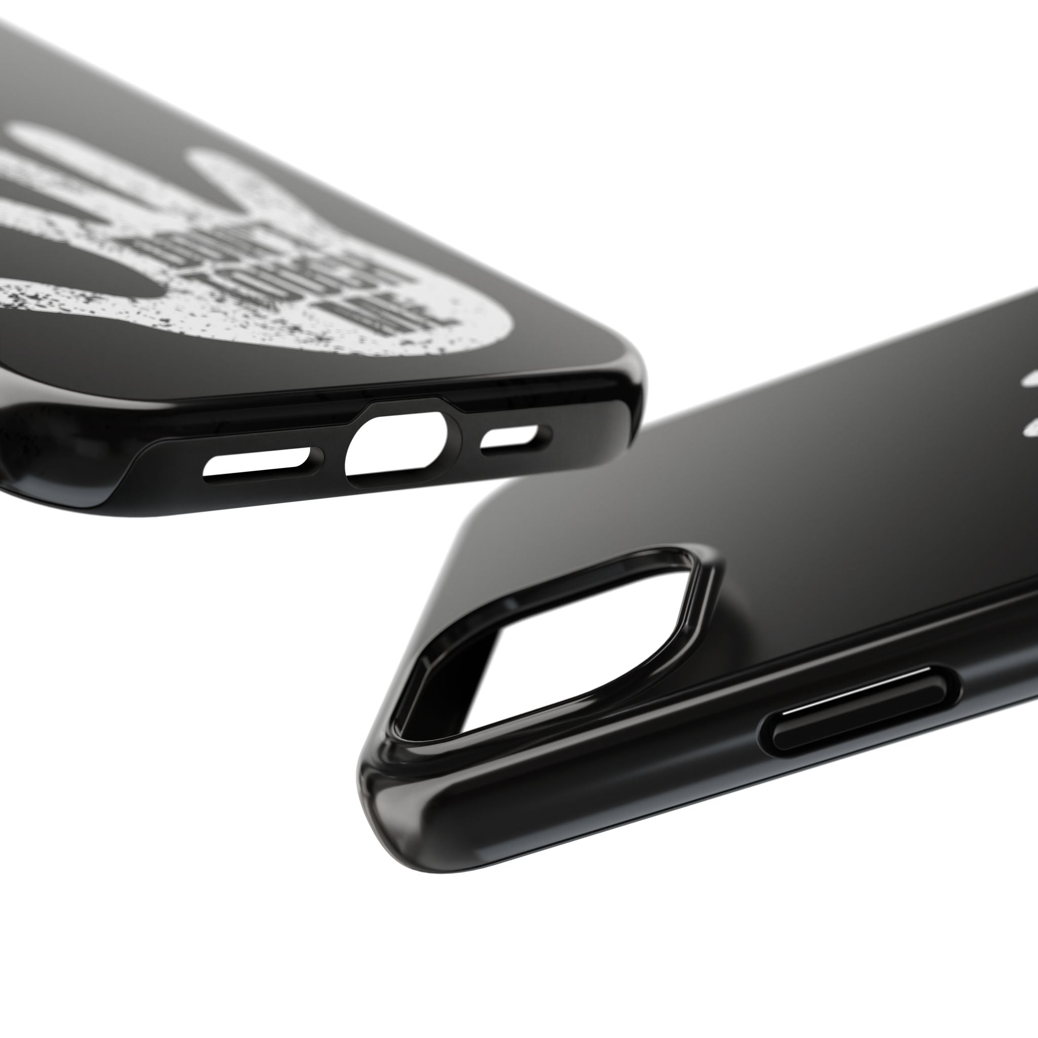 Phone Case — “Don’t Touch Me” Black Protective Tough Case