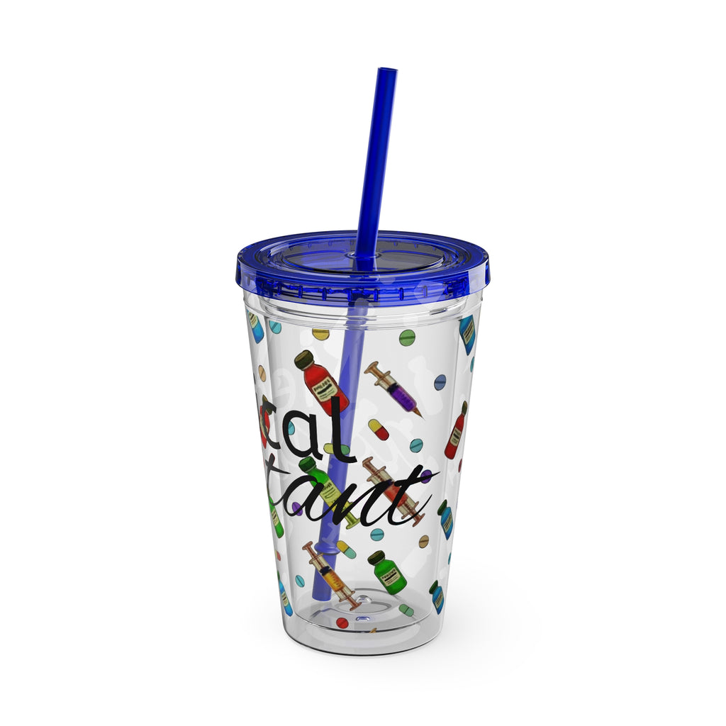 Medical Assistant Tumbler with Straw