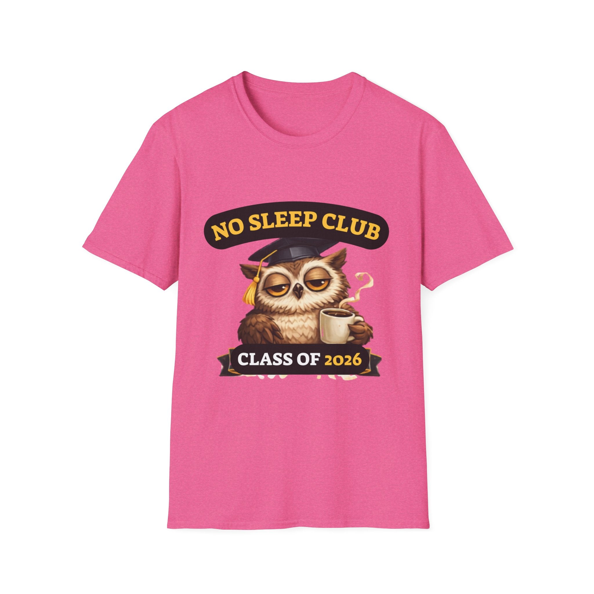 No Sleep Club Class of 2026 T-Shirt — Graduation Owl Tee