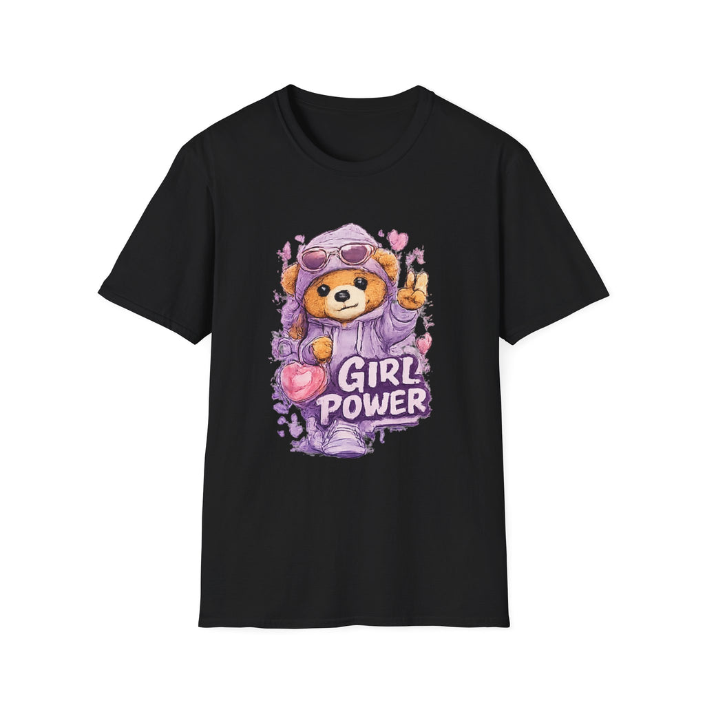 Girl Power Bear T-Shirt — Cute Feminist Graphic Tee