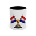 Croatia 2026 Soccer Fan Coffee Mug — Flags & Trophy Cup Design