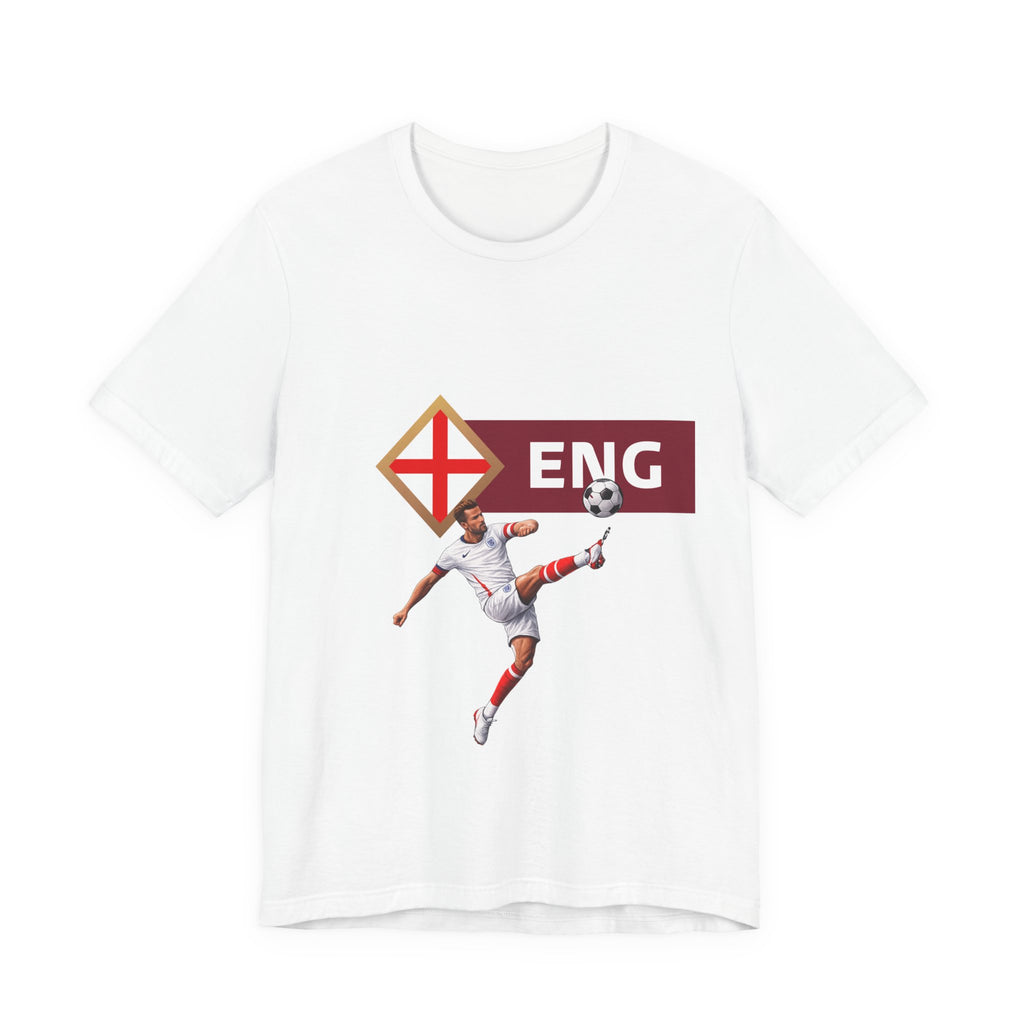 England Soccer Tee — ENG Football Fan Shirt with St George Flags