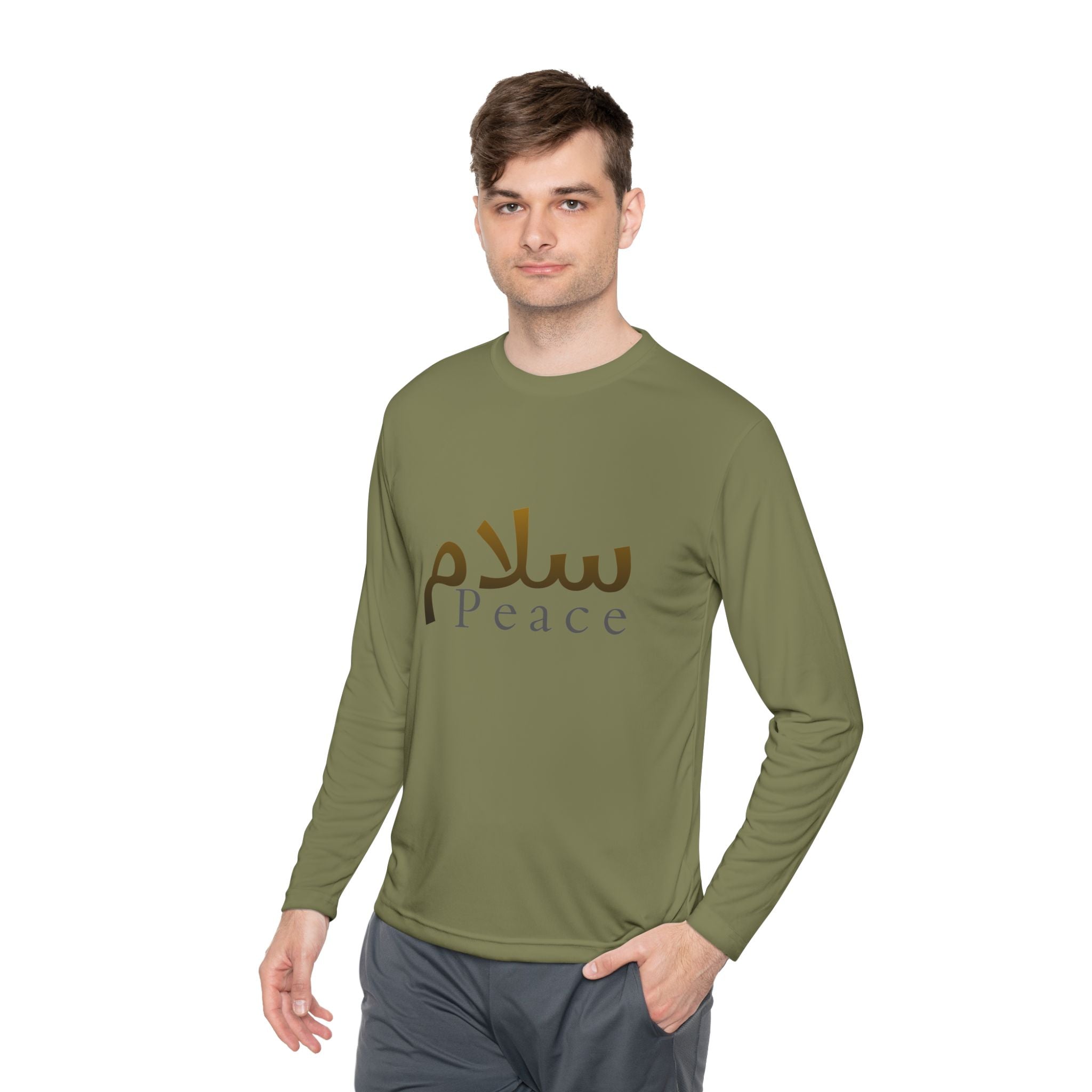 Peace Arabic Script Long Sleeve Tee