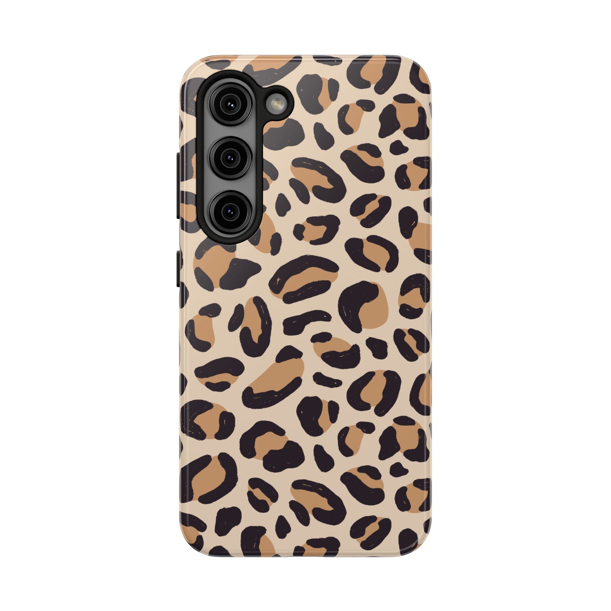 Leopard Print Tough Phone Case – Durable Glam Protective Cover
