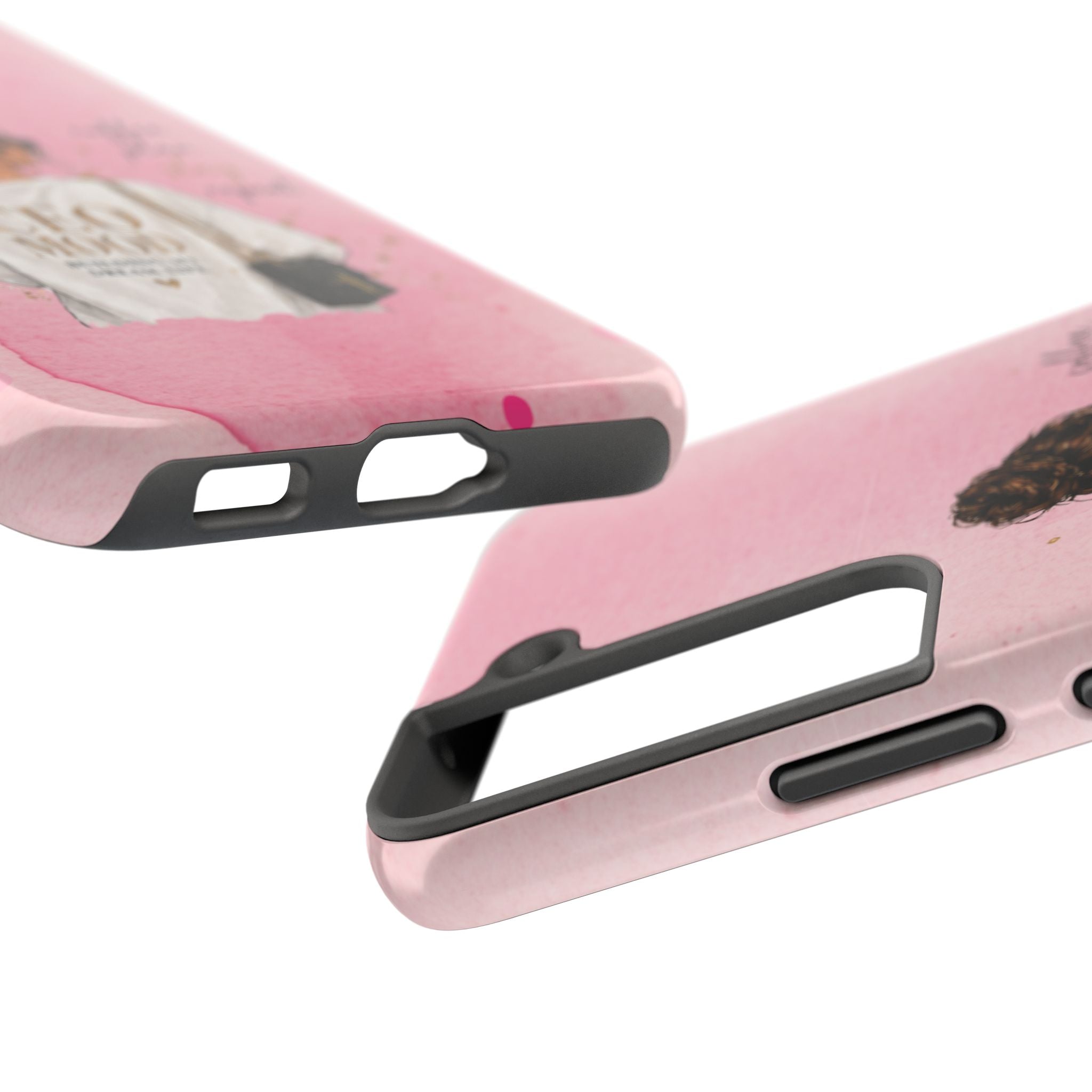 CEO Mood Tough Phone Case — "Coffee, Plan, Slay, Repeat" Pink Protective Cover