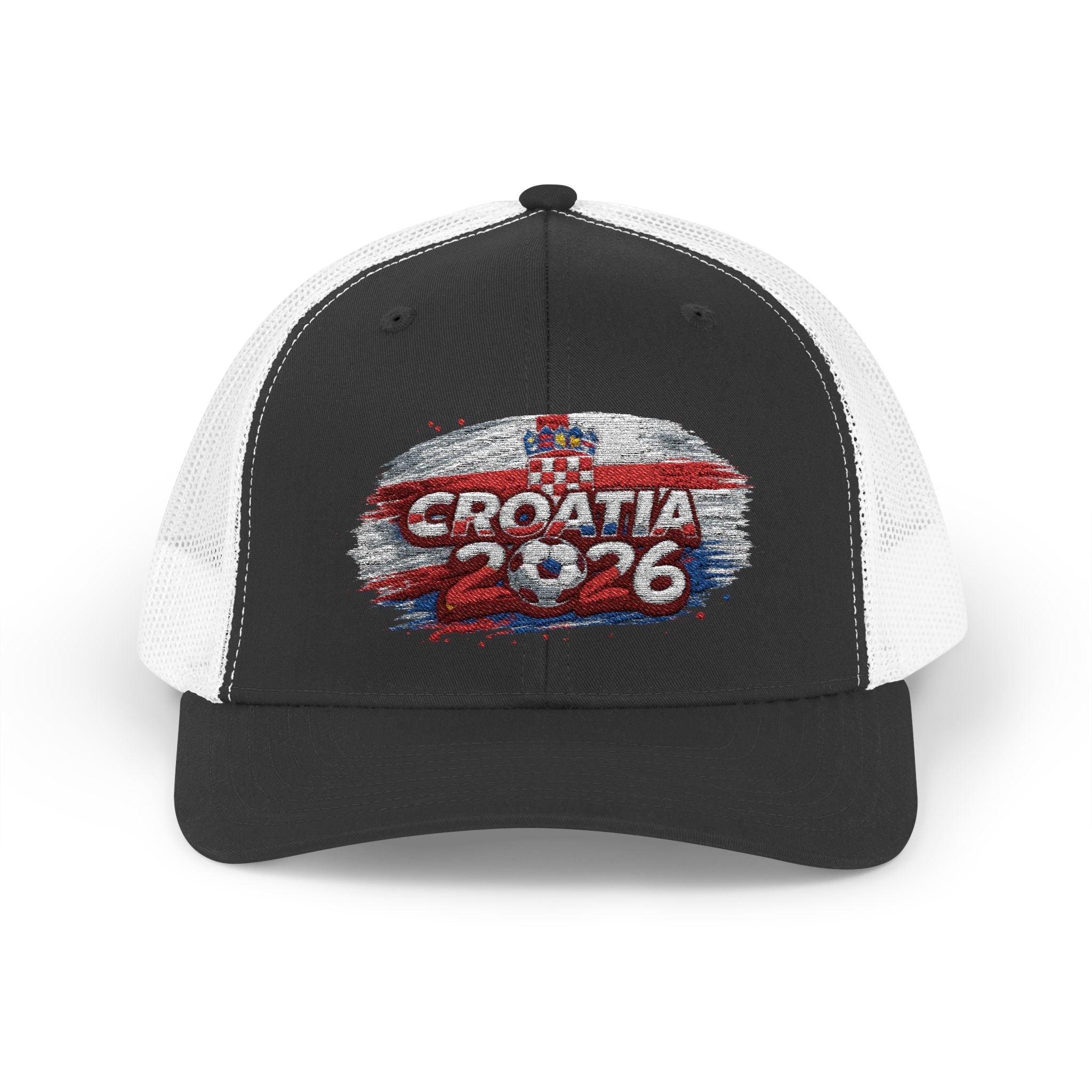 Croatia 2026 Sparkle Flag Trucker Cap