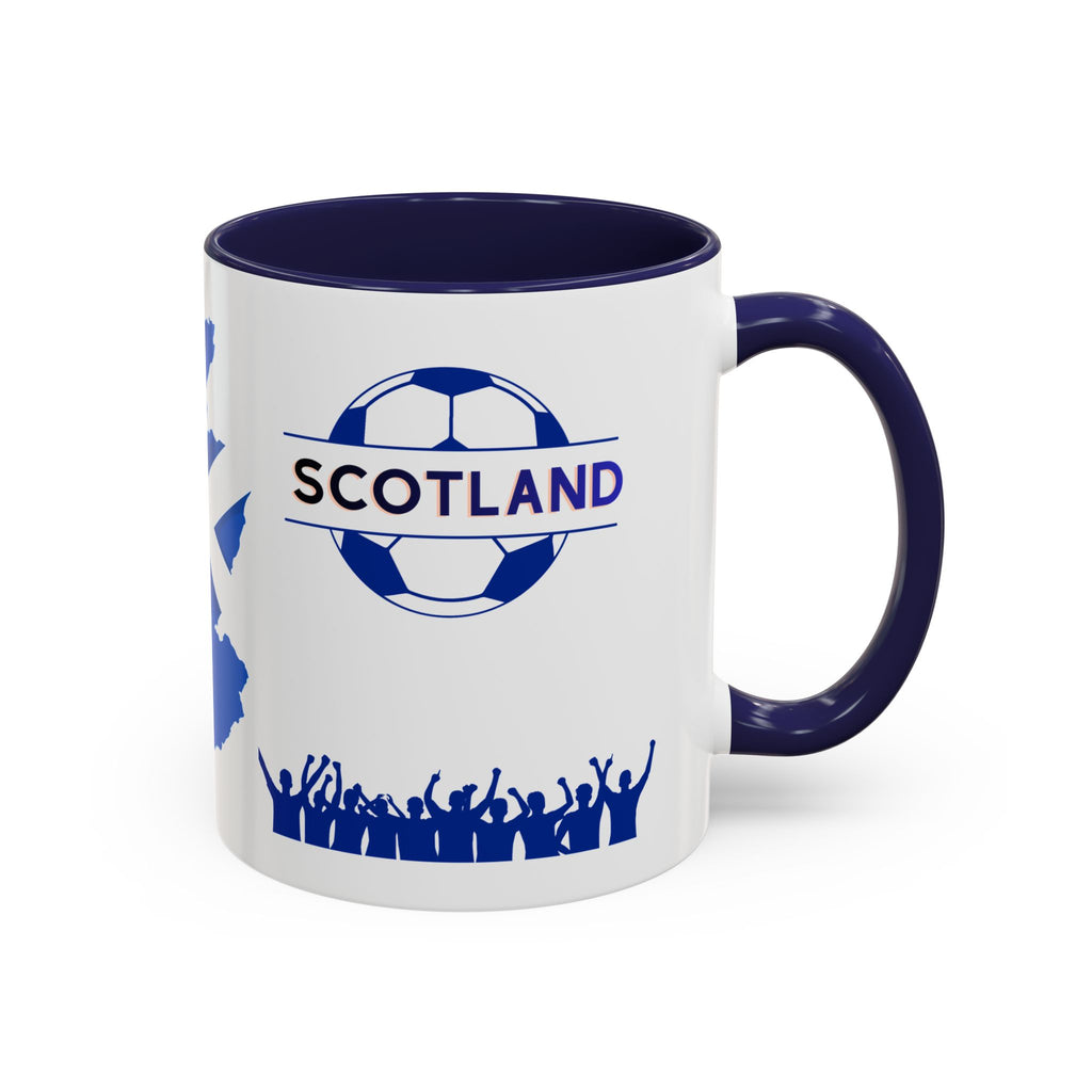 Scotland Soccer Fan Coffee Mug – Scottish Flag & Supporters 11/15oz Accent Mug