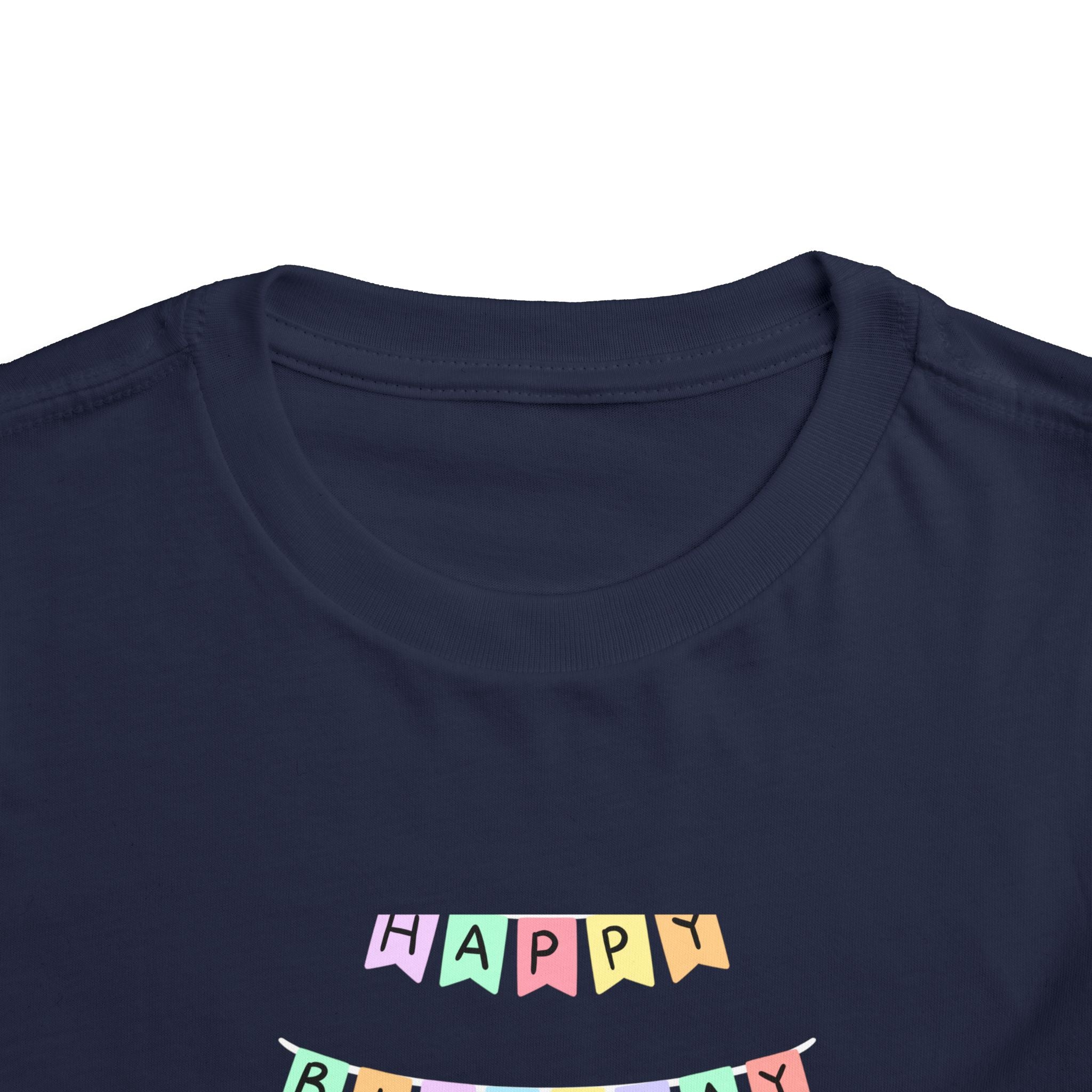 Toddler Birthday Castle Tee — "Happy Birthday" Princess Shirt