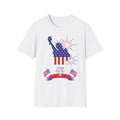 Patriotic Statue of Liberty T-Shirt – 4th of July American Flag Fireworks Tee
