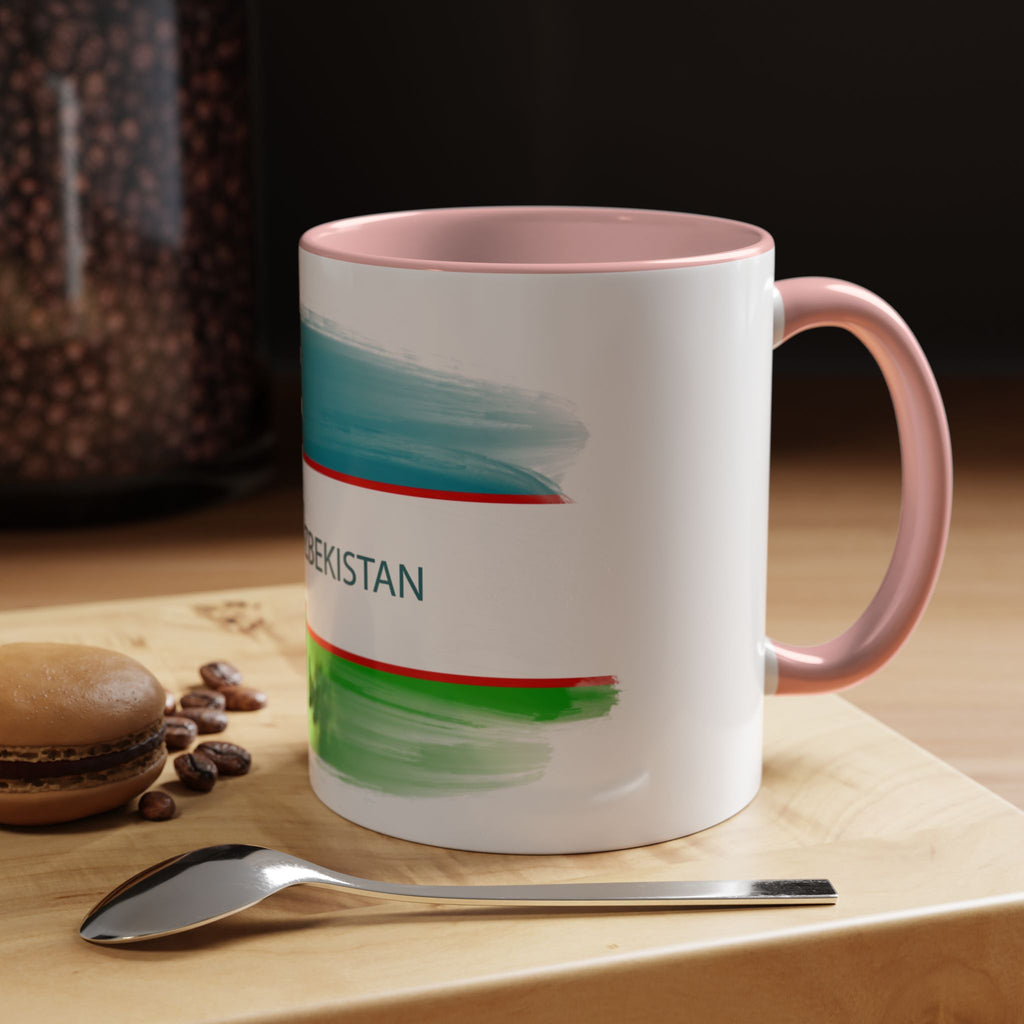 Uzbekistan Accent Coffee Mug (11, 15oz)