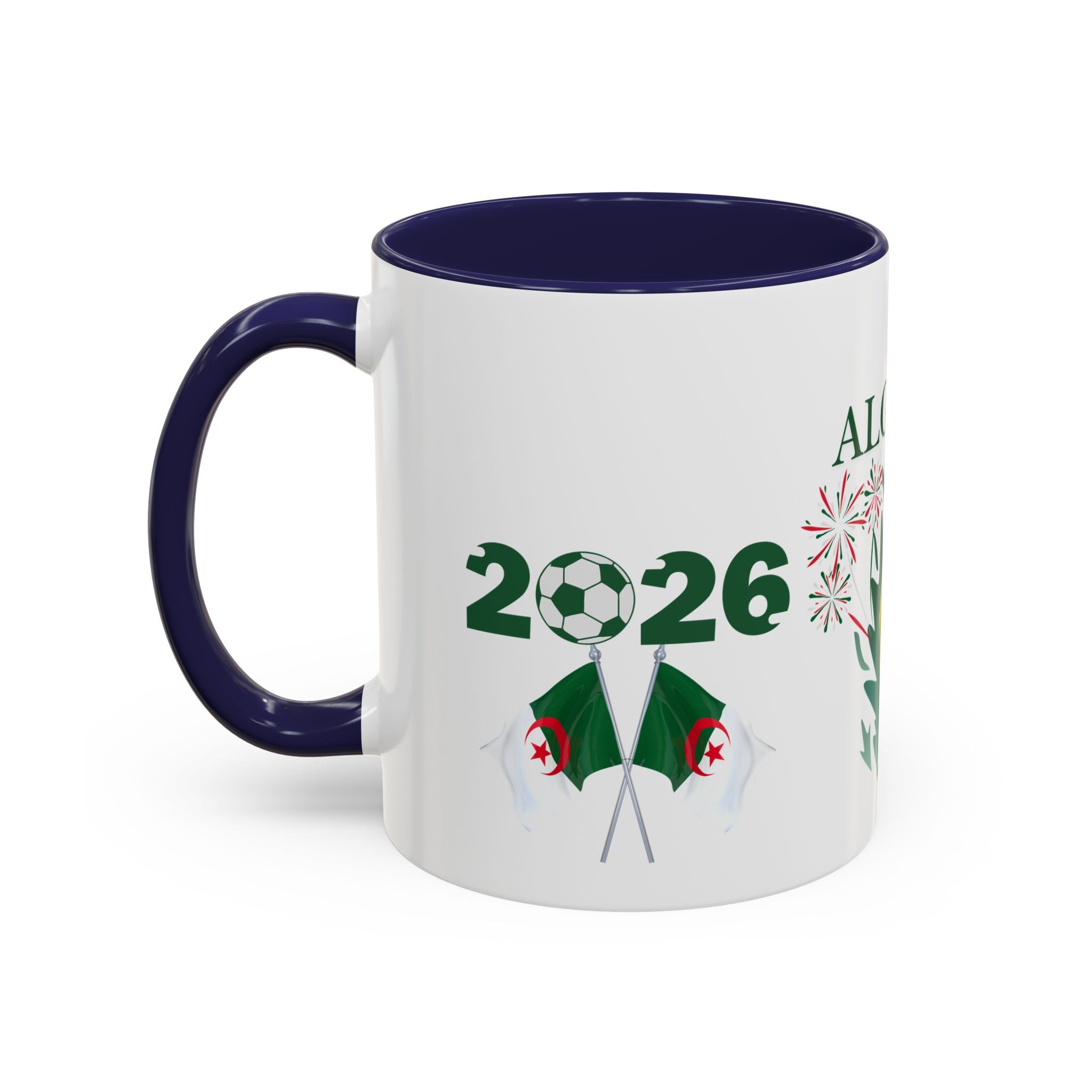 Algeria 2026 Cup Coffee Mug - Soccer Fan Accent Mug