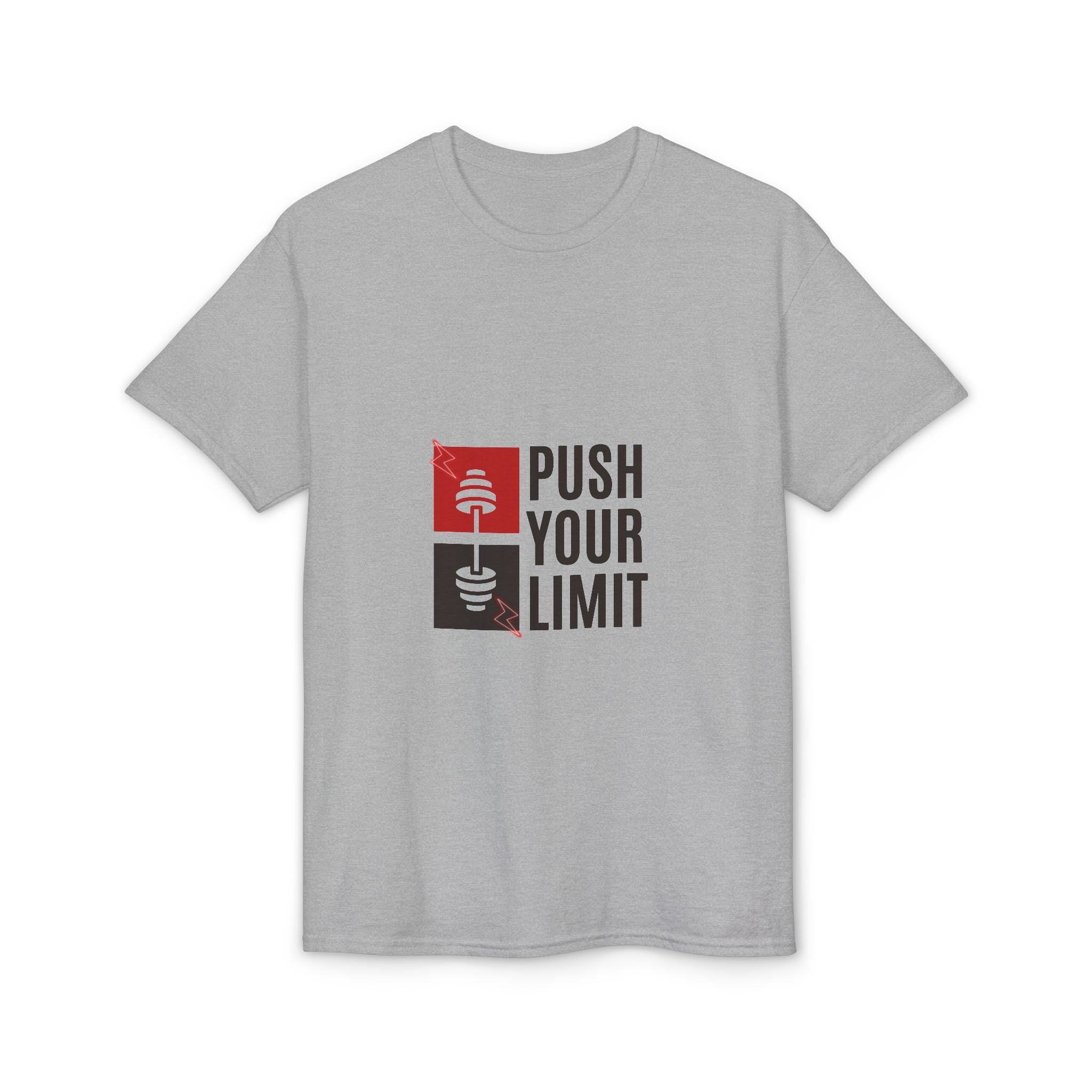 Push Your Limit T-Shirt — Motivational Gym Fitness Tee