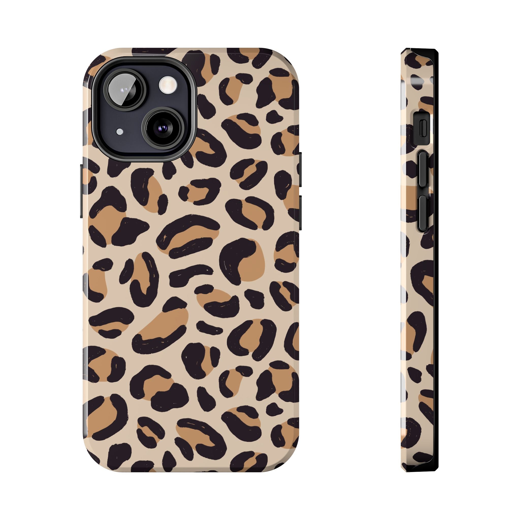 Leopard Print Tough Phone Case – Durable Glam Protective Cover