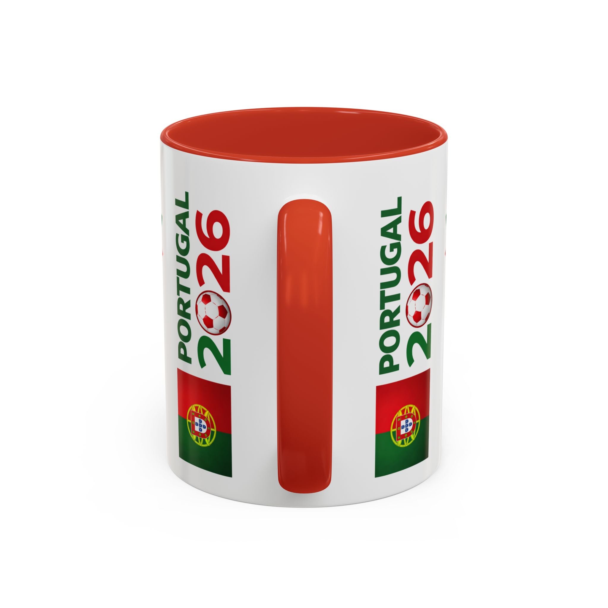 Portugal 2026 Soccer Cup Accent Coffee Mug – Portugal 2026 Trophy Design