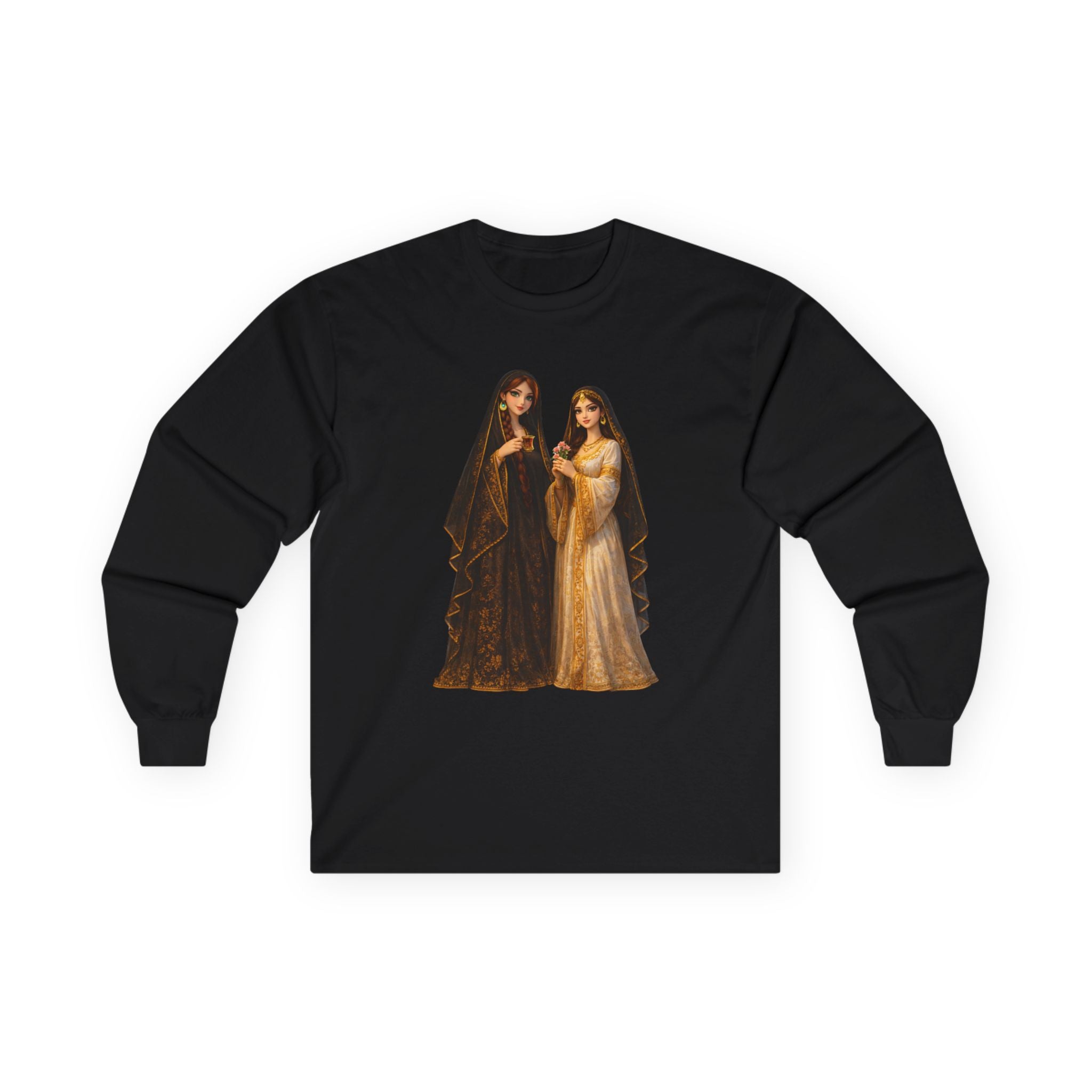 Iraqi women Long Sleeve Tee — Gothic Sisters Vintage Art Print
