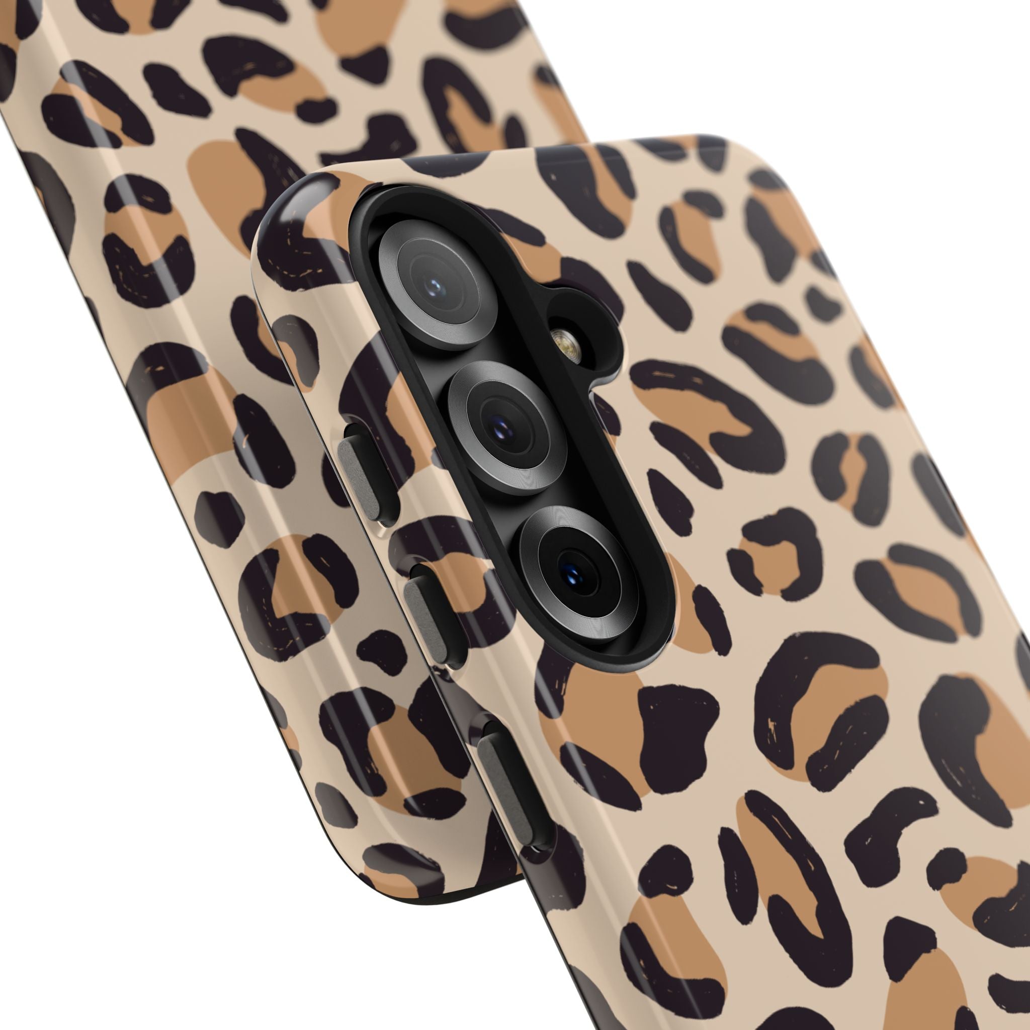 Leopard Print Tough Phone Case – Durable Glam Protective Cover
