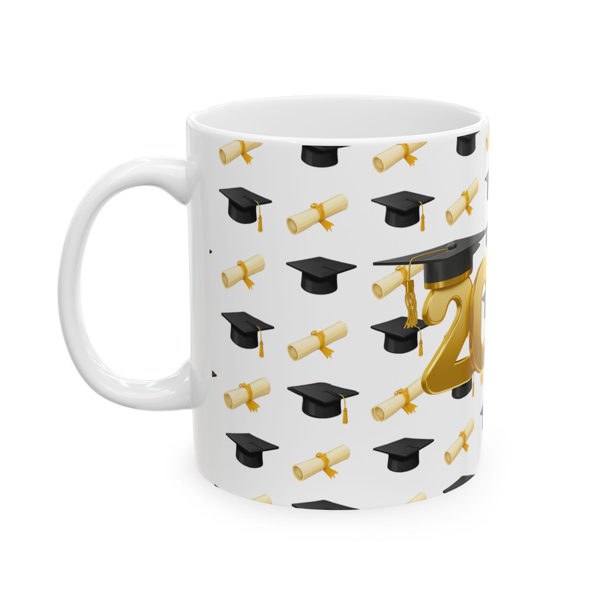 Class of 2026 Graduation Mug – Gold Balloon Year Coffee Cup (11oz/15oz)