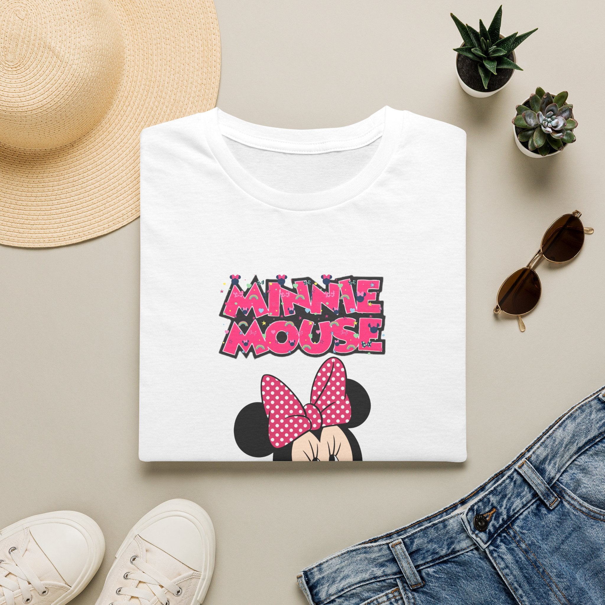 Minnie Mouse Pink Retro Graphic T-Shirt