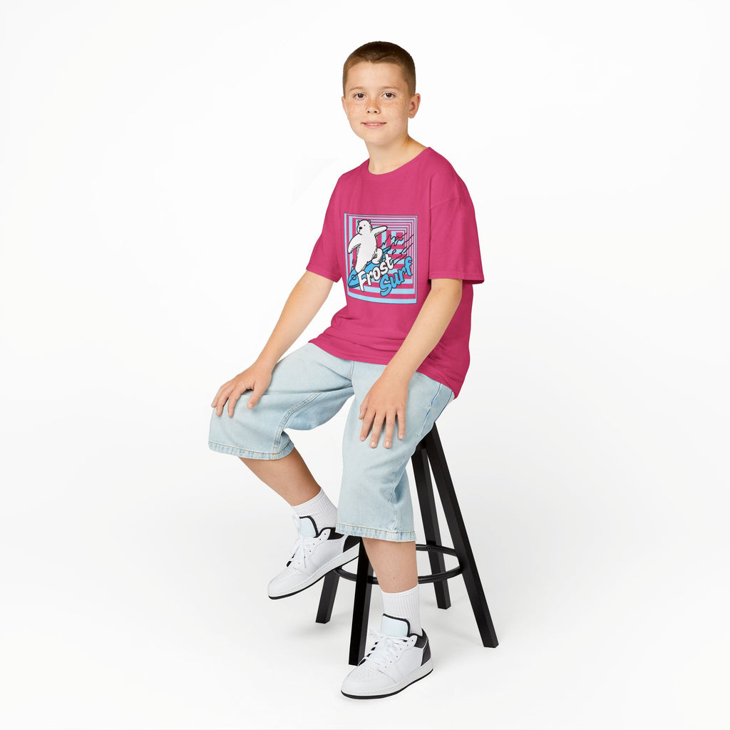 Kids Tee — 'Frost Surf' Polar Bear Surfing Graphic