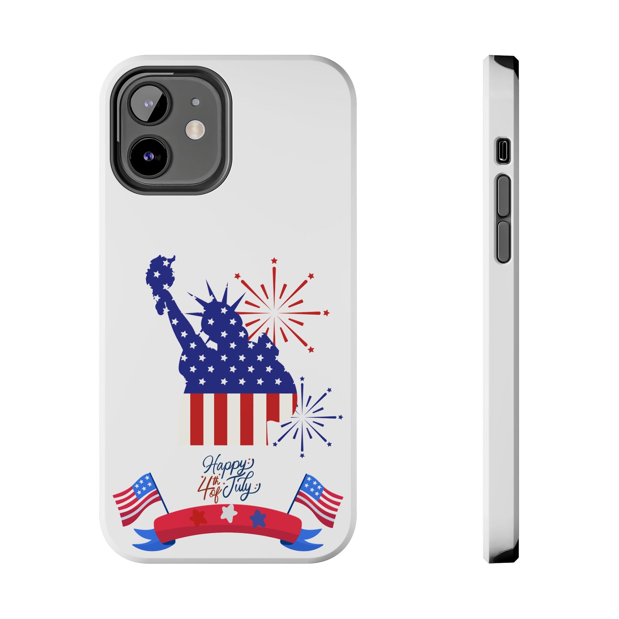 4th of July Tough Phone Case — Statue of Liberty USA Flag Design