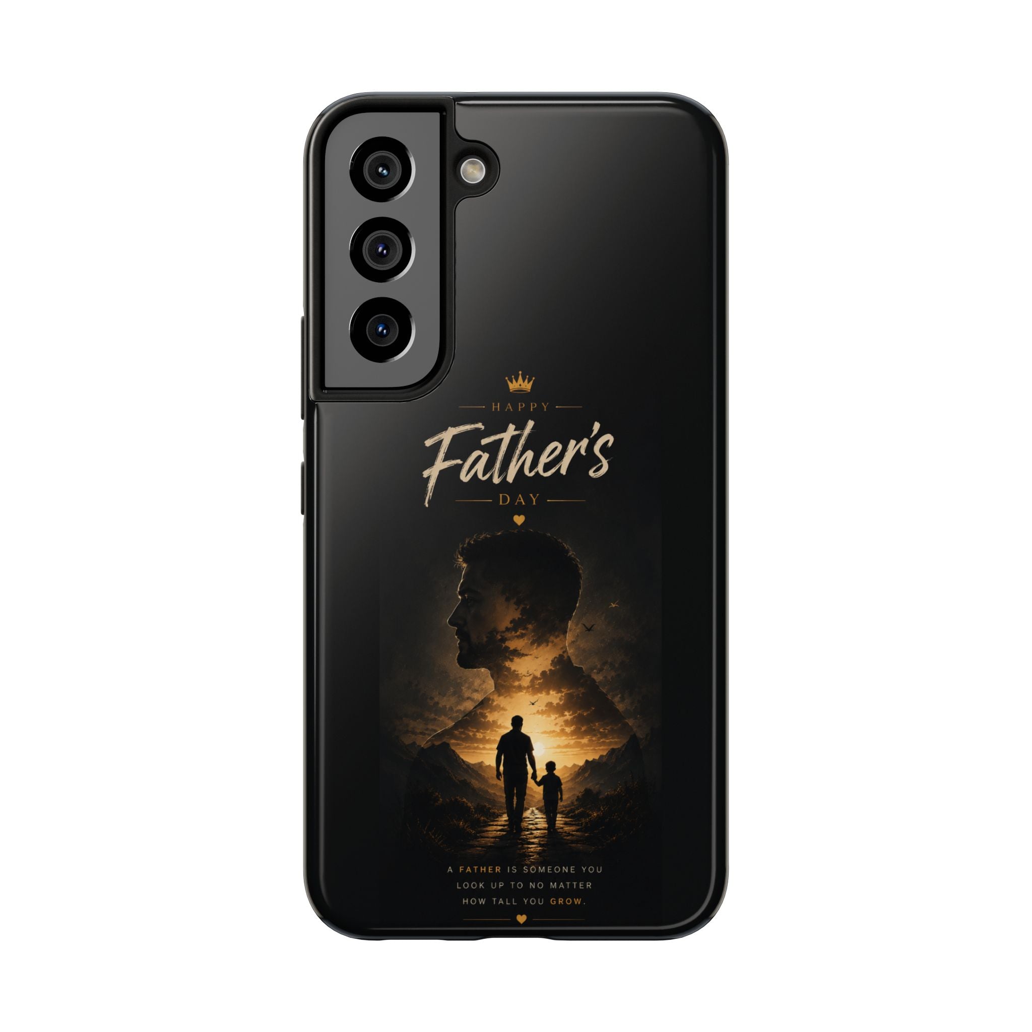 Father's Day Tough Phone Case – Silhouette Dad & Child Tribute