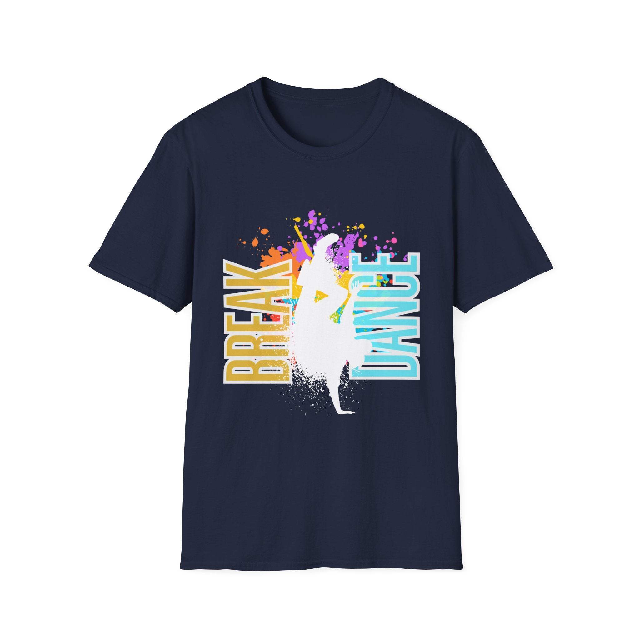 Break Dance T-Shirt – Colorful Splatter B-Boy/B-Girl Street Dance Tee