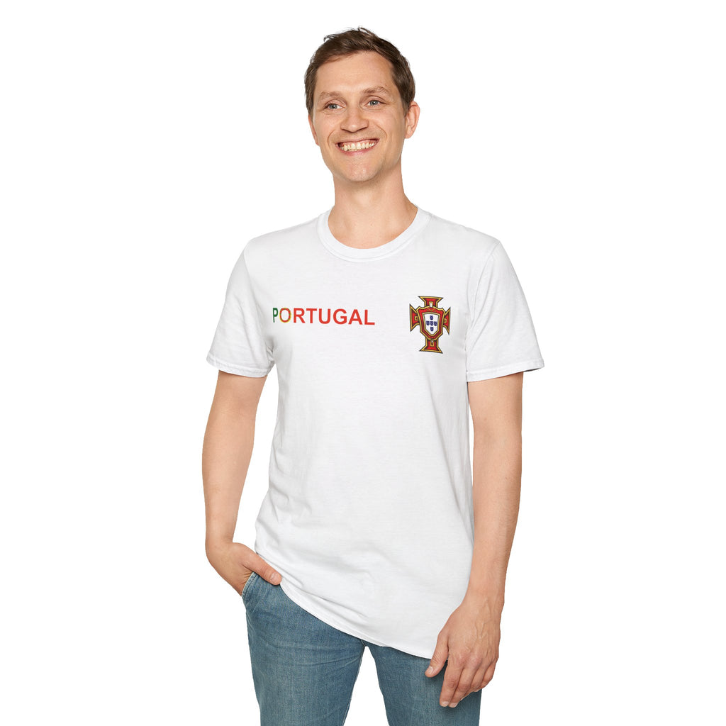 Portugal 2026 Soccer Fan T‑Shirt — National Flag & Trophy Design