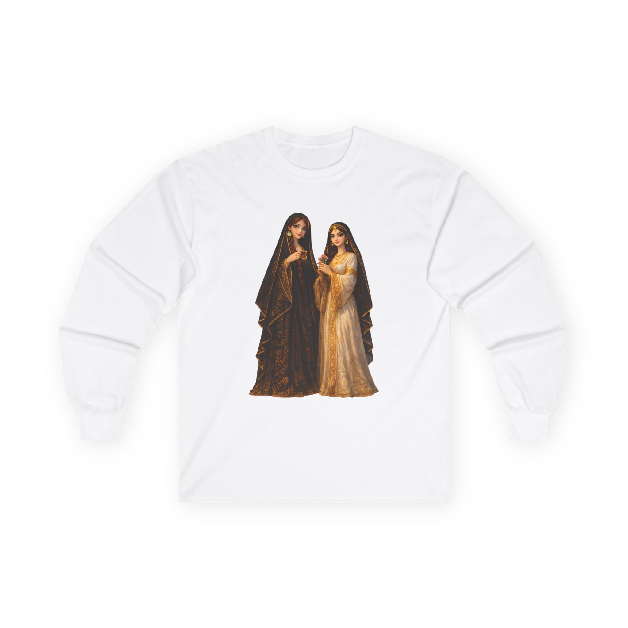 Iraqi women Long Sleeve Tee — Gothic Sisters Vintage Art Print