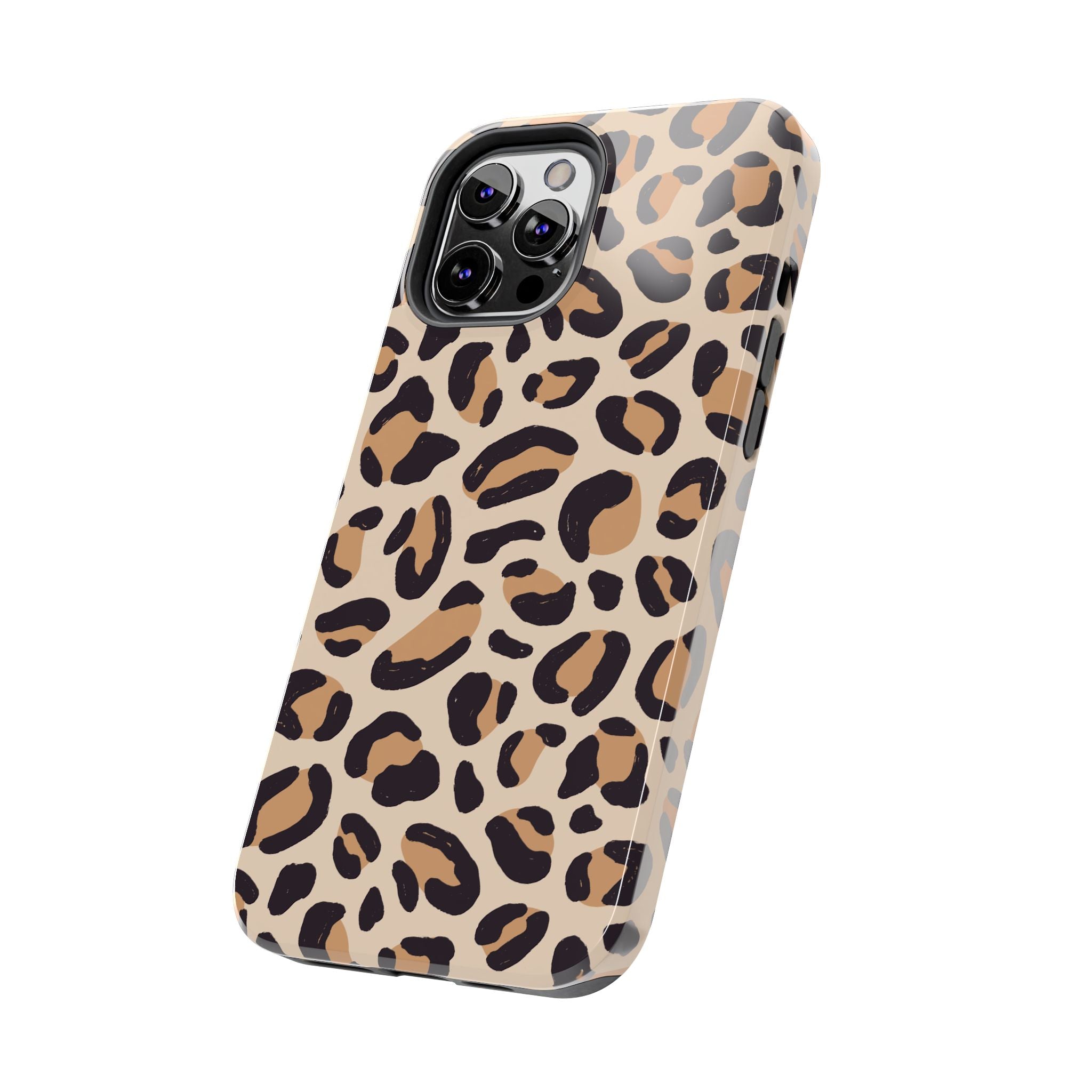 Leopard Print Tough Phone Case – Durable Glam Protective Cover