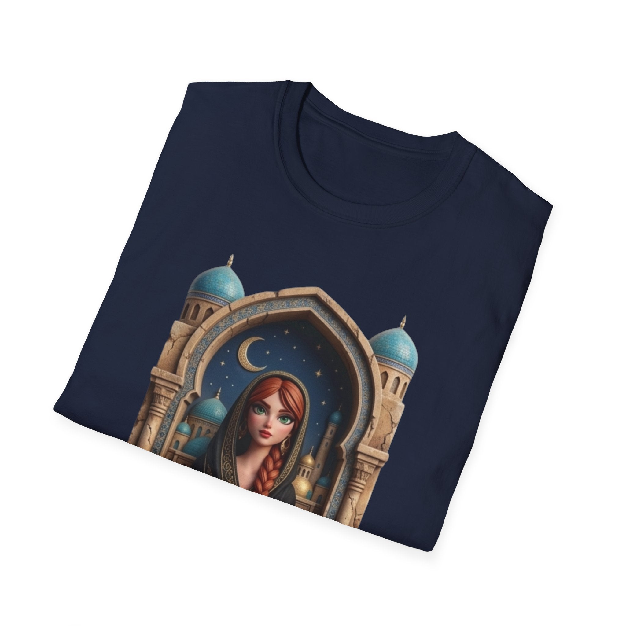 Arabic Princess Portrait T-Shirt — Middle Eastern Archway Art Tee