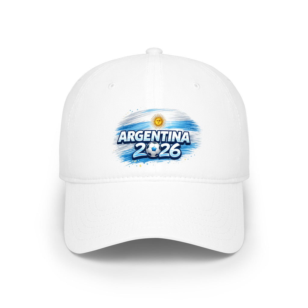 Argentina 2026 Baseball Cap – Soccer Fan Hat with Flag Brushstroke Design